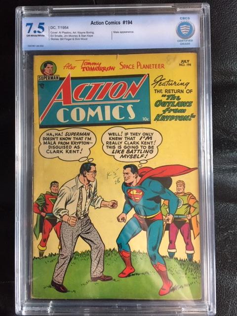 Action Comics #194 CBCS 7.5 ow/w