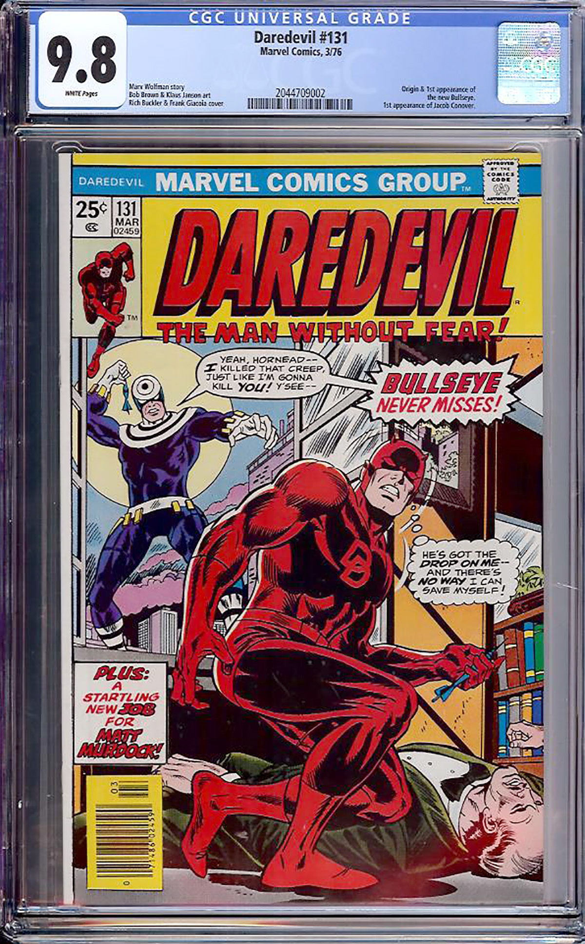 Daredevil #131 CGC 9.8 w