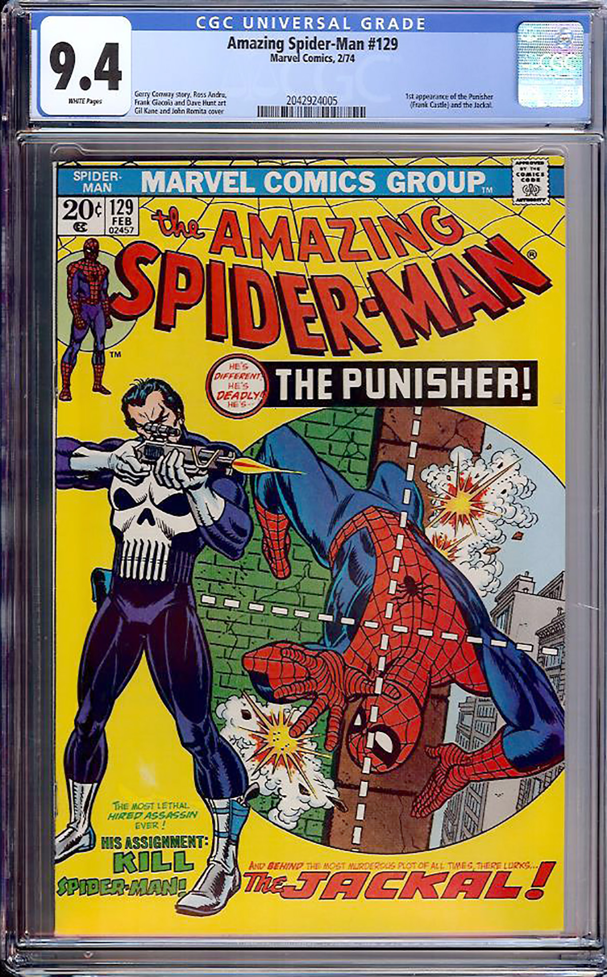 Amazing Spider-Man #129 CGC 9.4 w