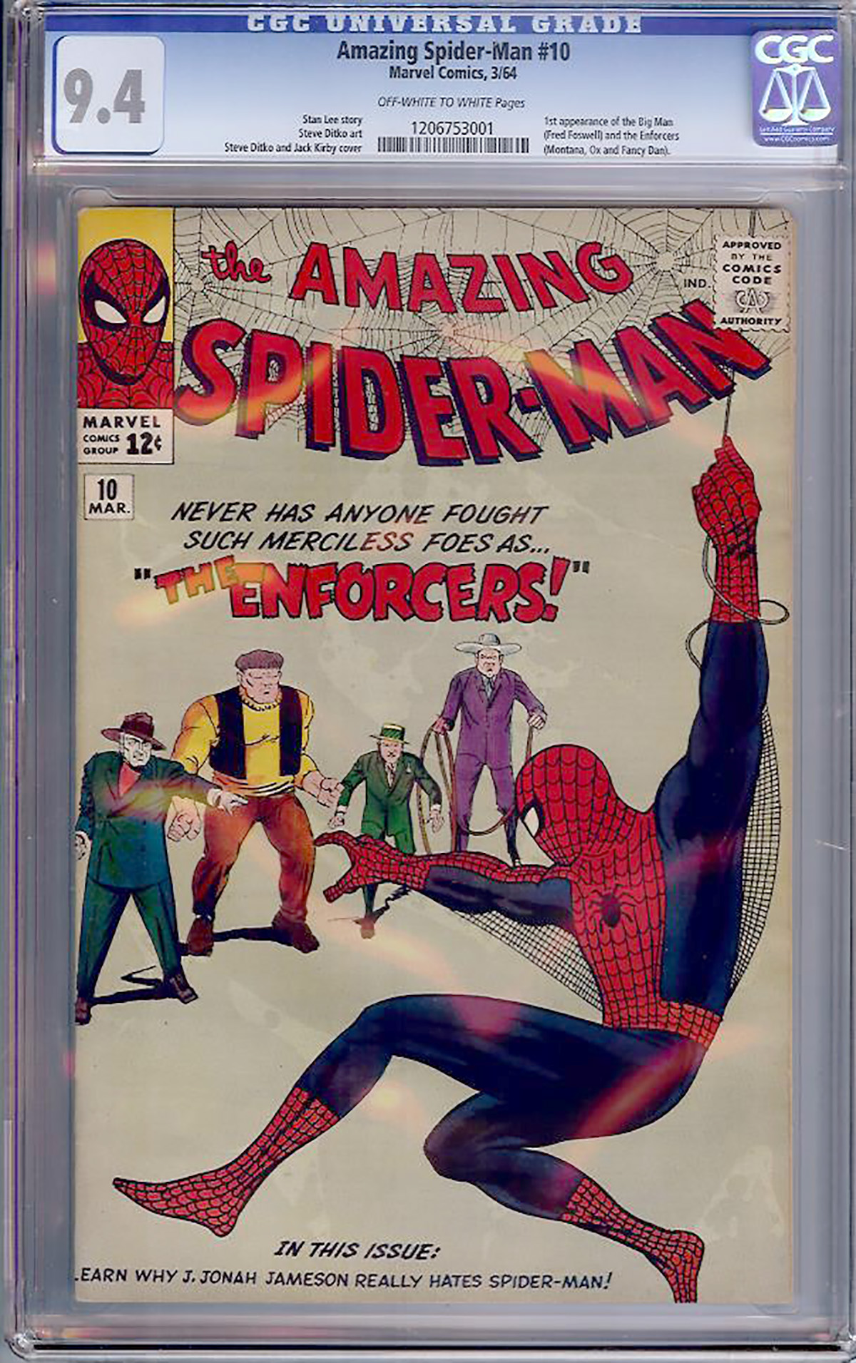 Amazing Spider-Man #10 CGC 9.4 ow/w