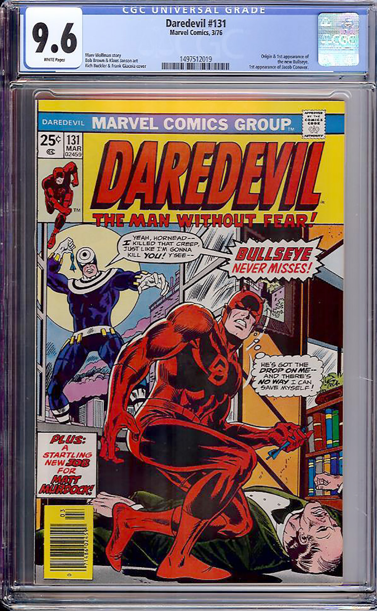 Daredevil #131 CGC 9.6 w