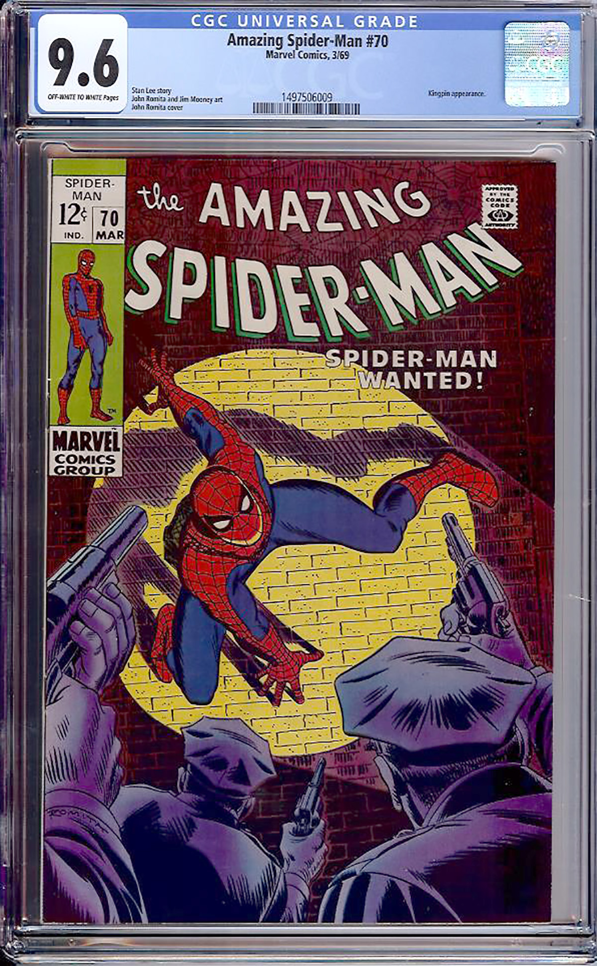 Amazing Spider-Man #70 CGC 9.6 ow/w