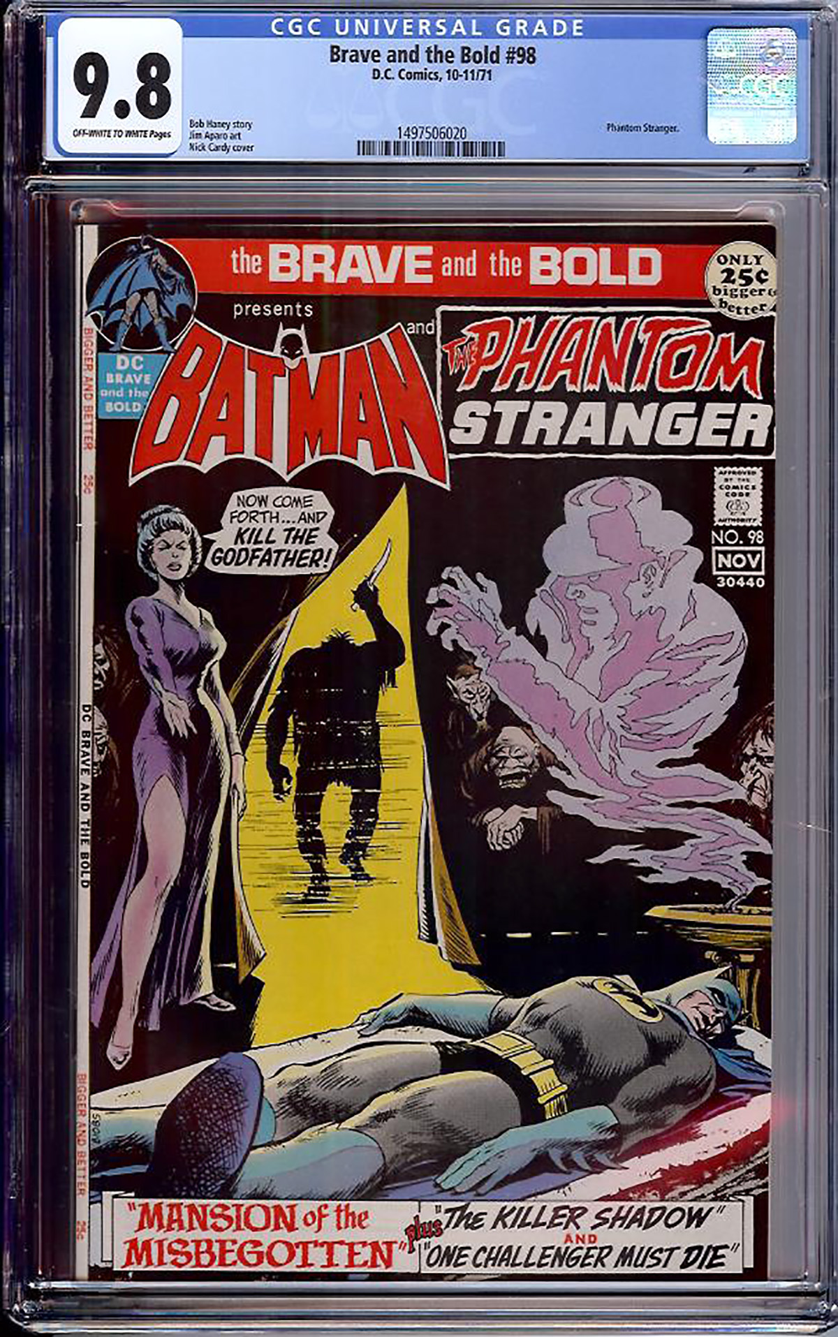 Brave and the Bold #98 CGC 9.8 ow/w