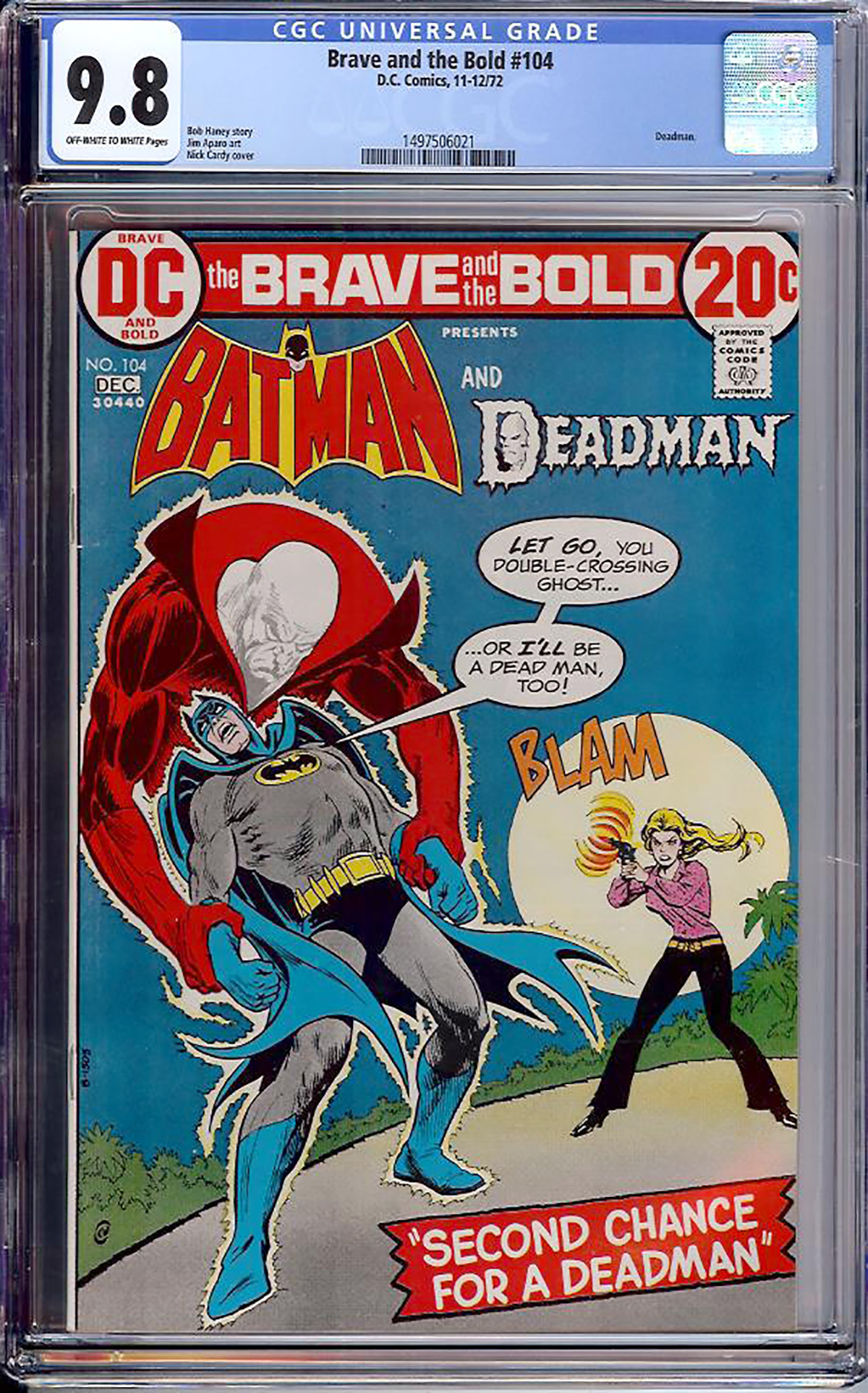 Brave and the Bold #104 CGC 9.8 ow/w
