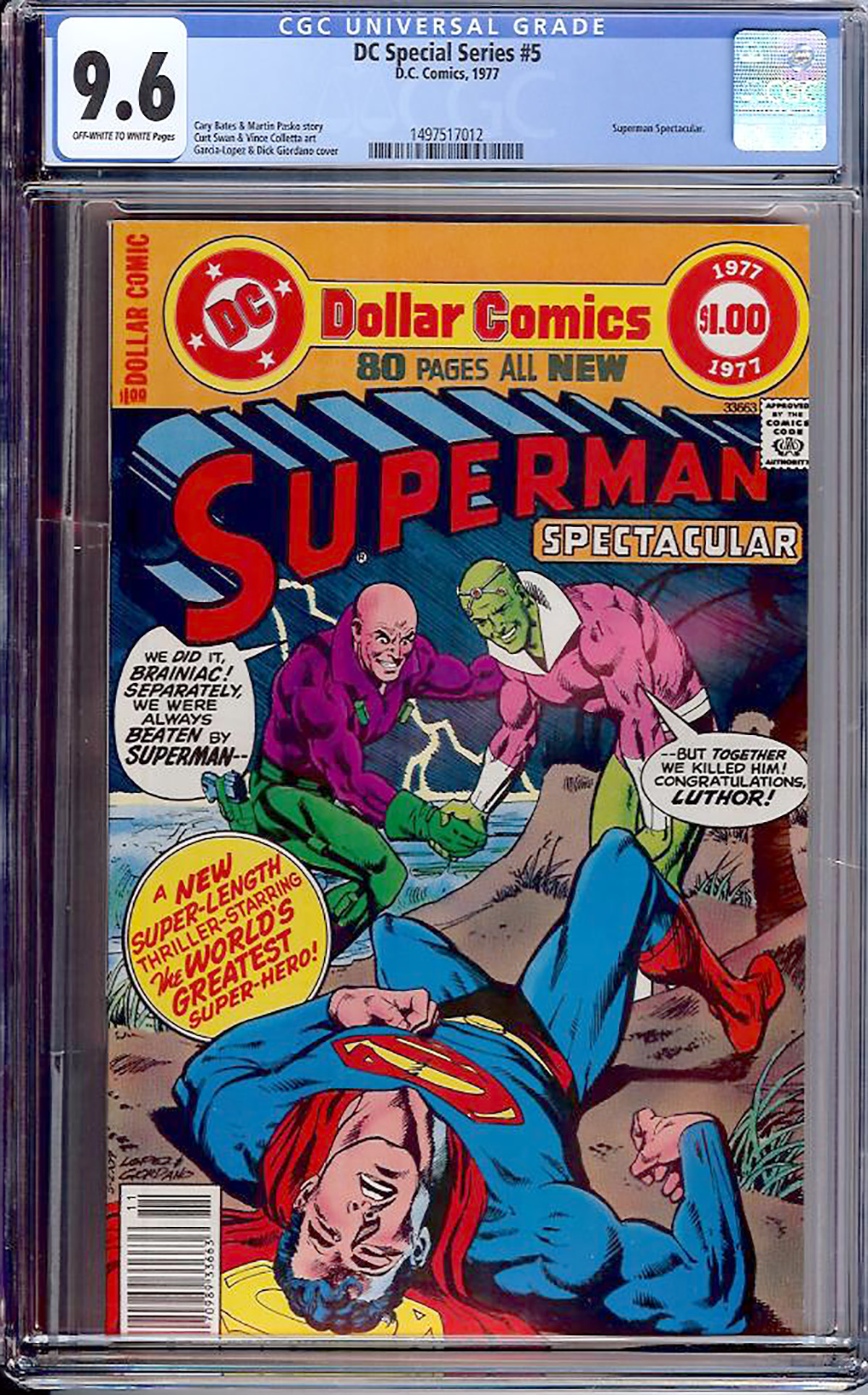DC Special Series #5 CGC 9.6 ow/w