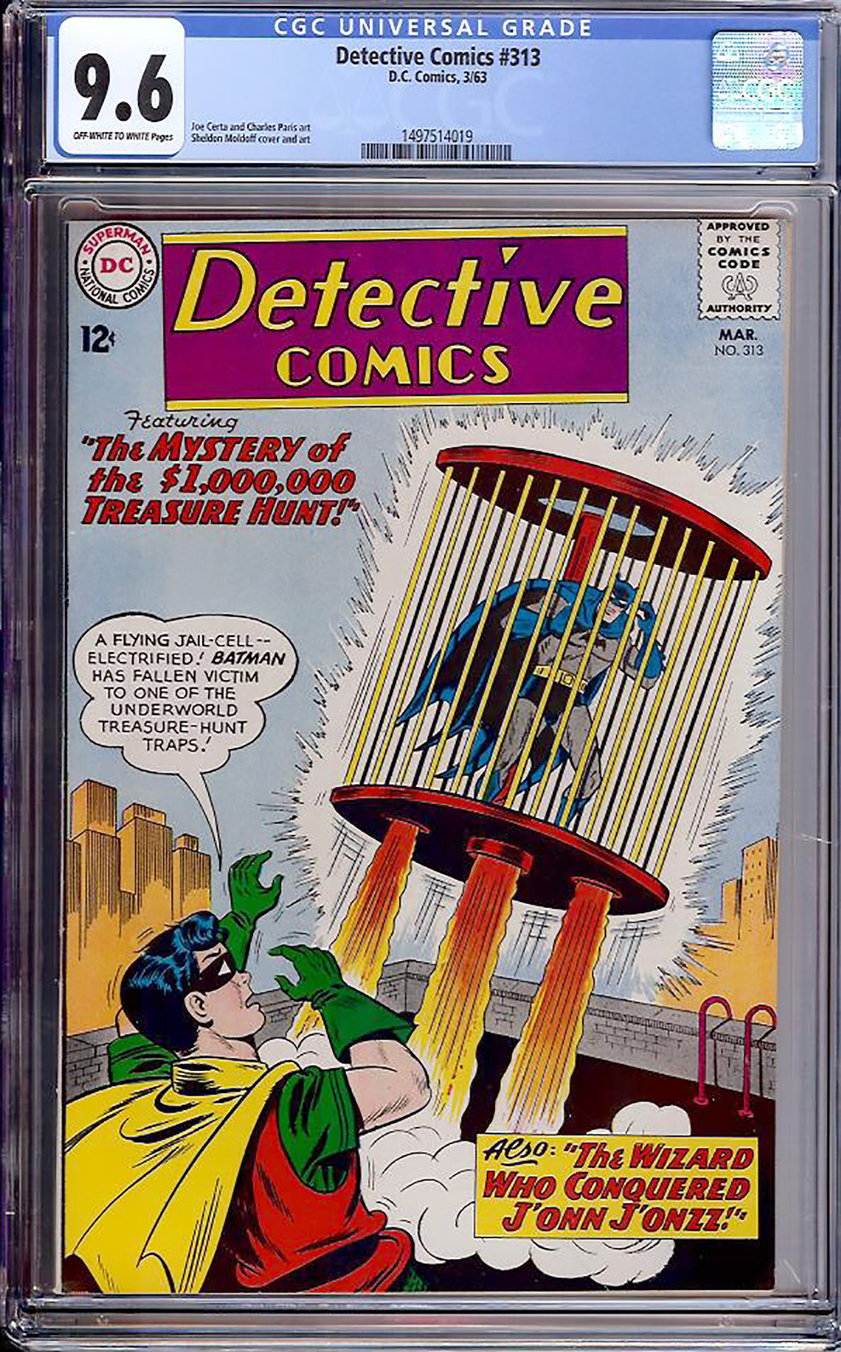 Detective Comics #313 CGC 9.6 ow/w