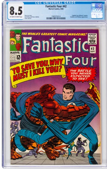 Fantastic Four #42 CGC 8.5 ow/w