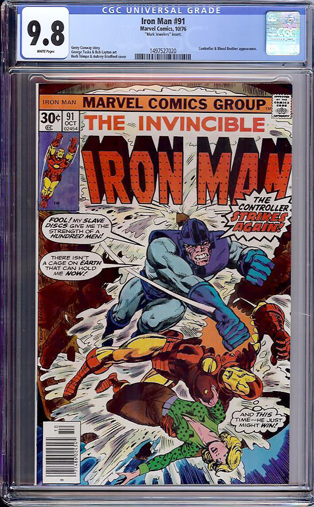 Iron Man #91 CGC 9.8 w