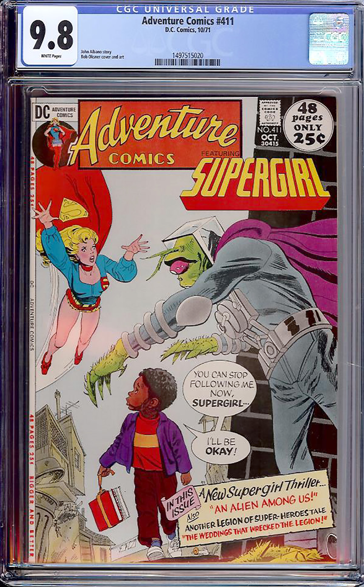 Adventure Comics #411 CGC 9.8 w