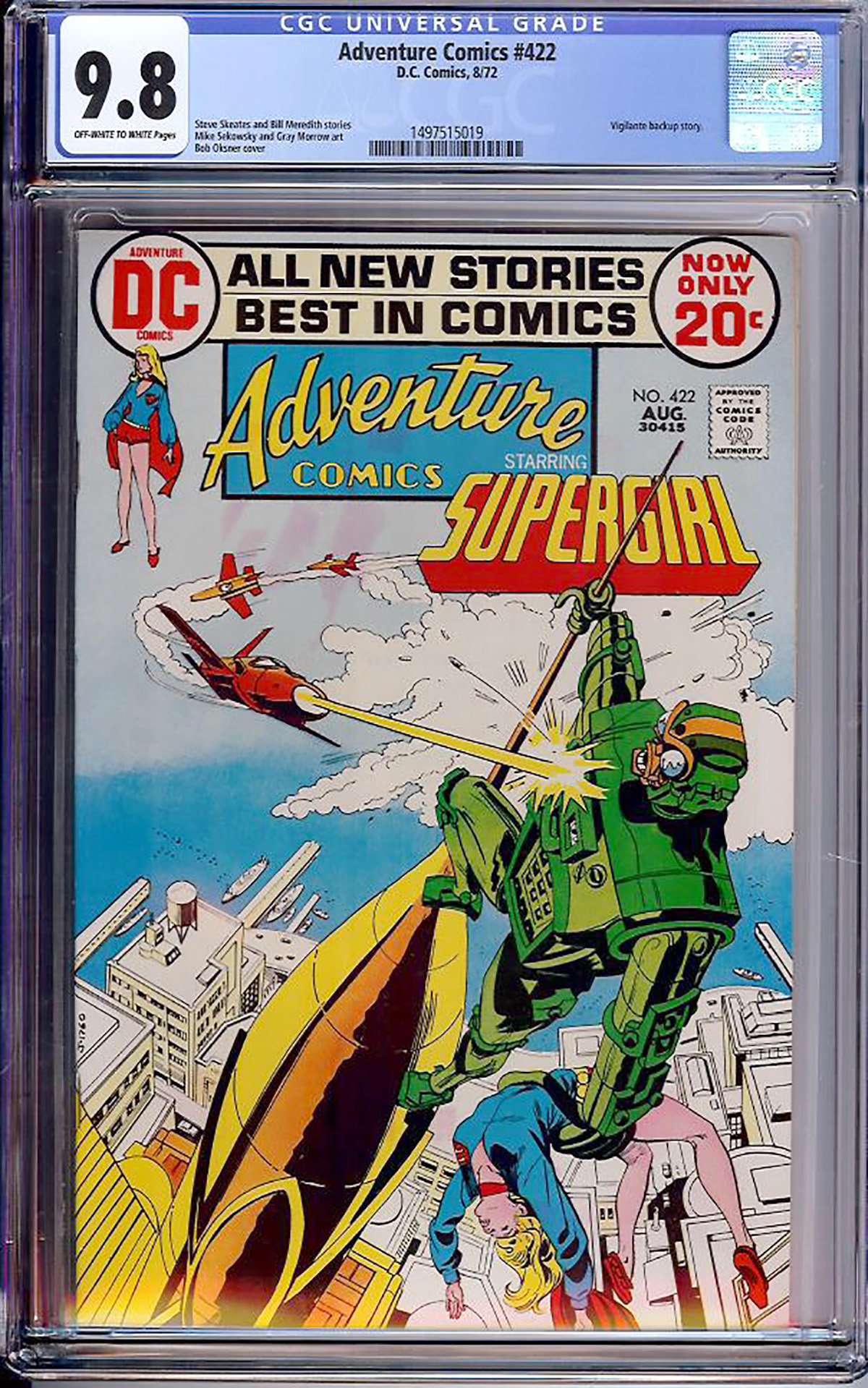 Adventure Comics #422 CGC 9.8 ow/w