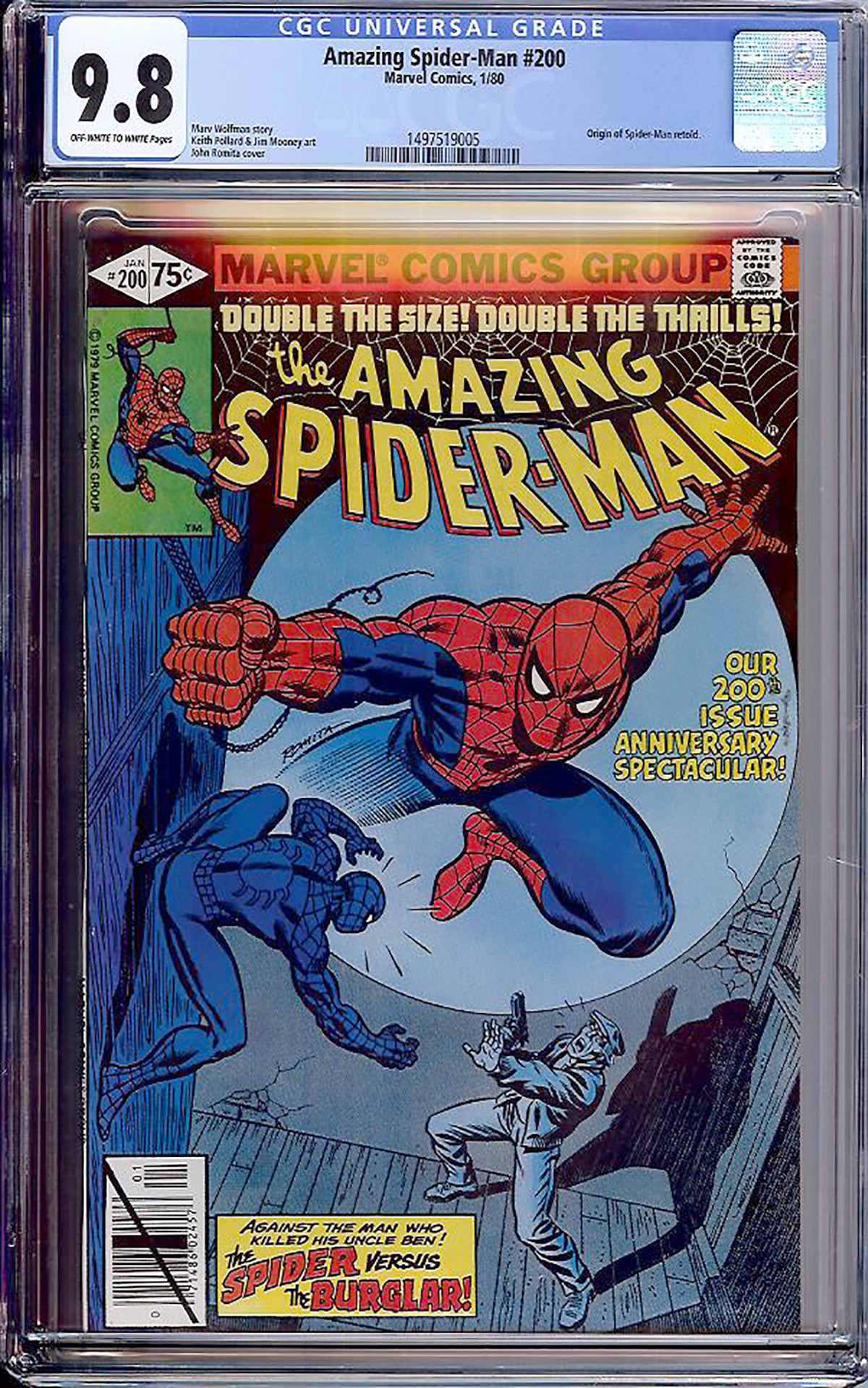Amazing Spider-Man #200 CGC 9.8 ow/w