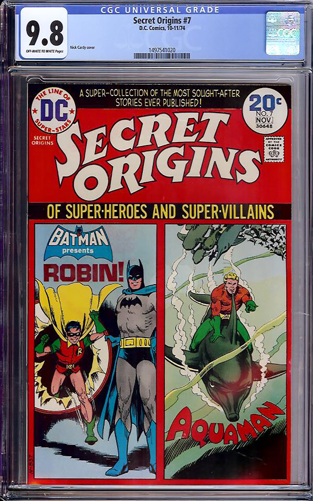 Secret Origins #7 CGC 9.8 ow/w