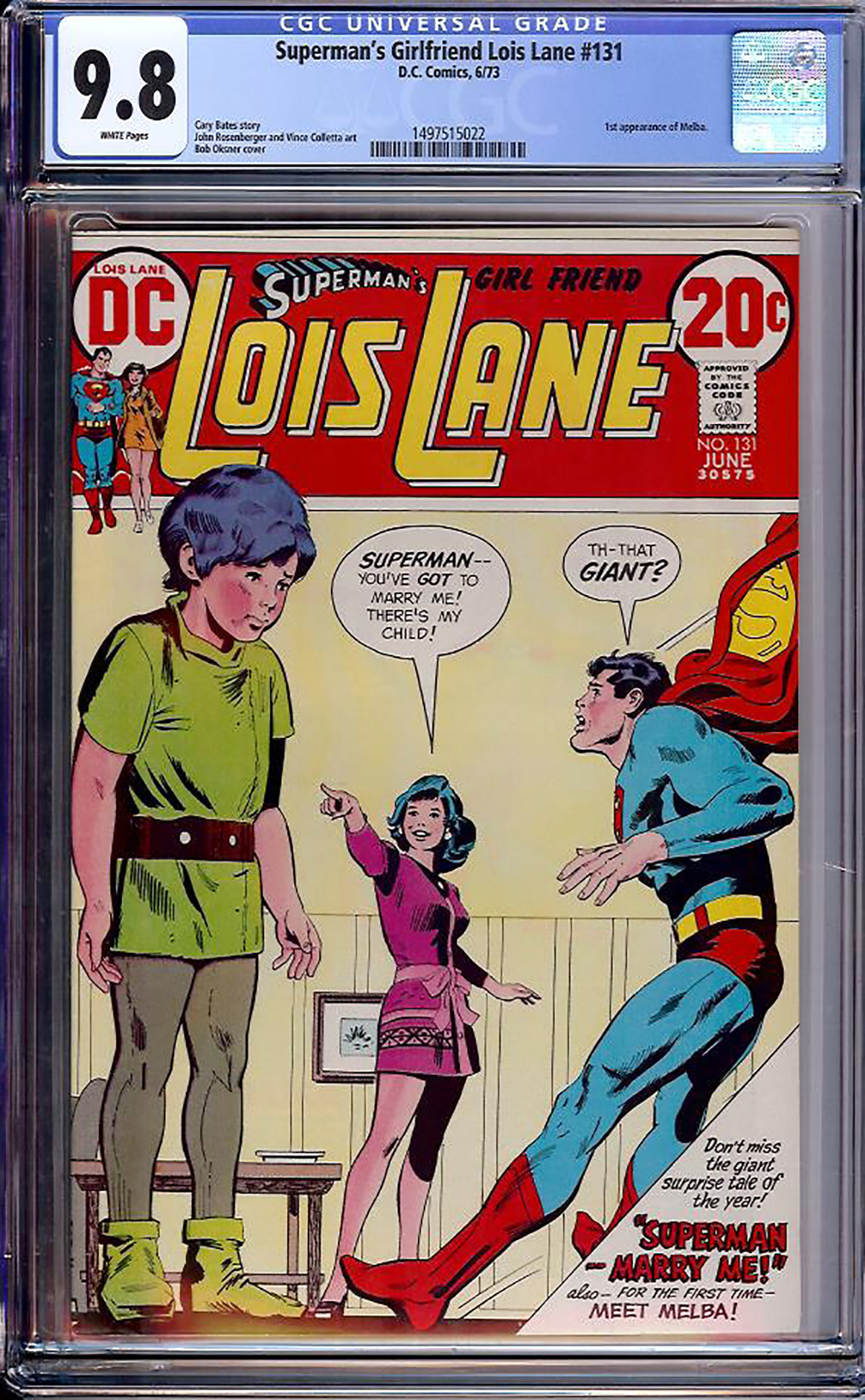 Superman's Girlfriend Lois Lane #131 CGC 9.8 w