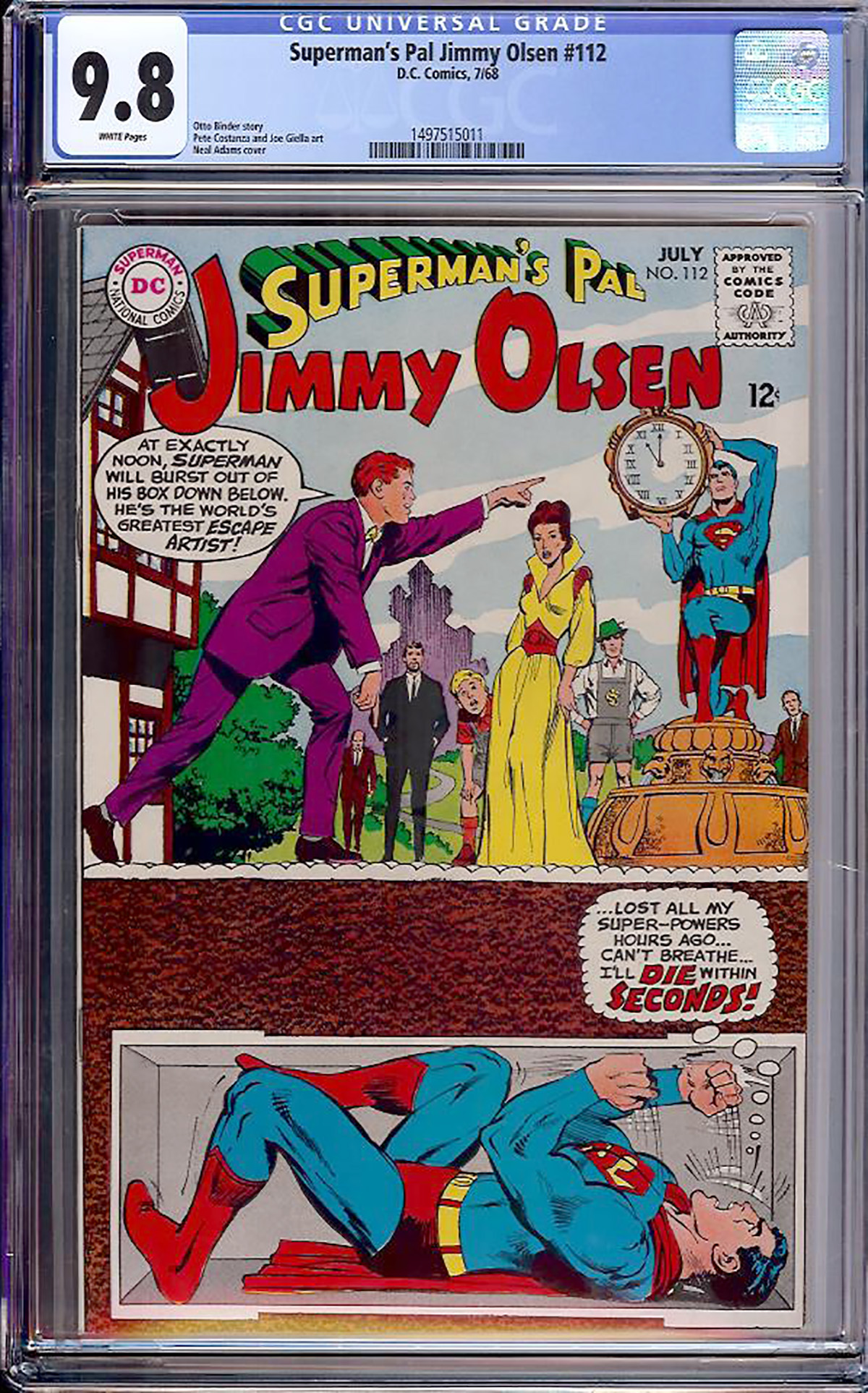 Superman's Pal Jimmy Olsen #112 CGC 9.8 w
