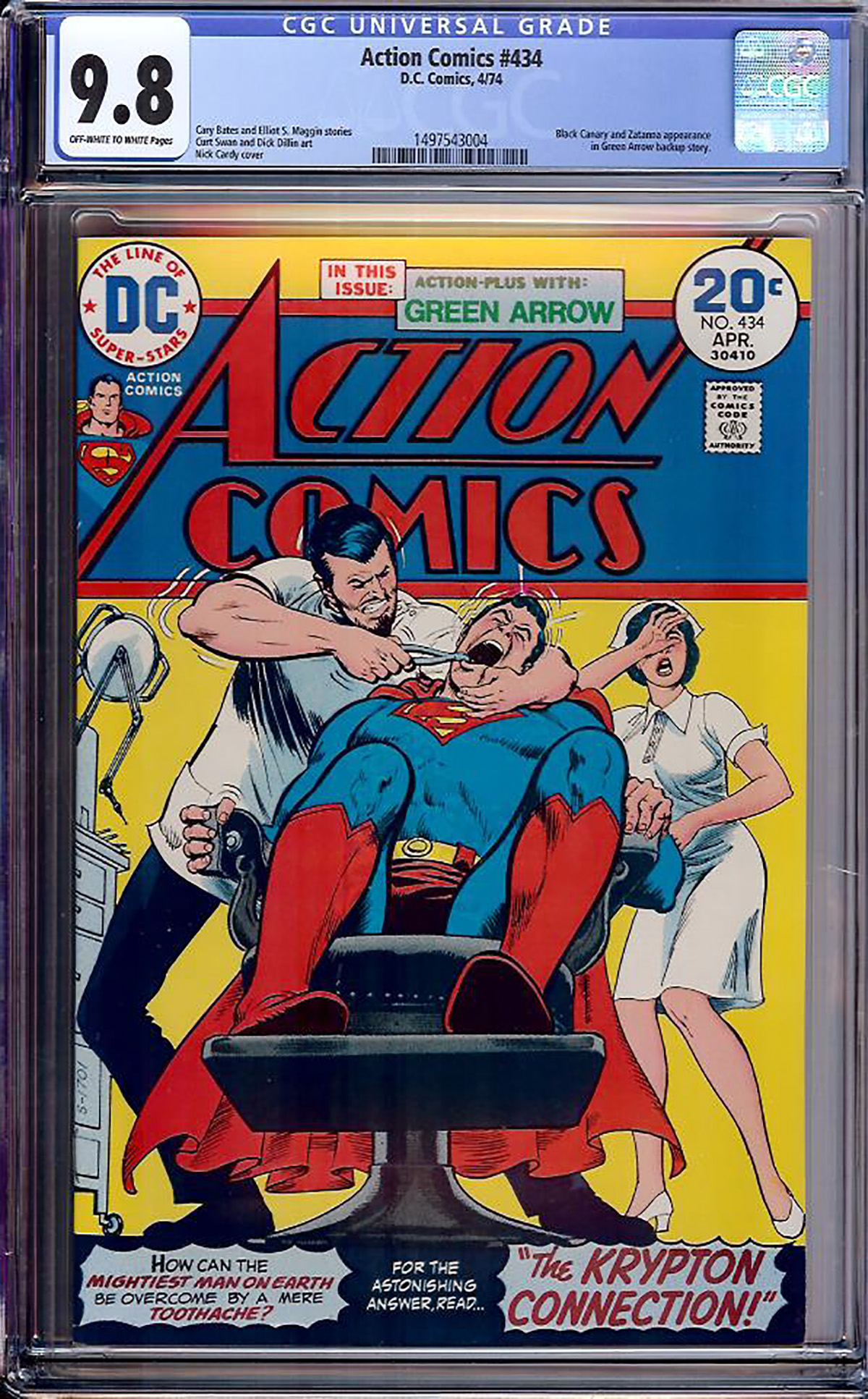 Action Comics #434 CGC 9.8 ow/w