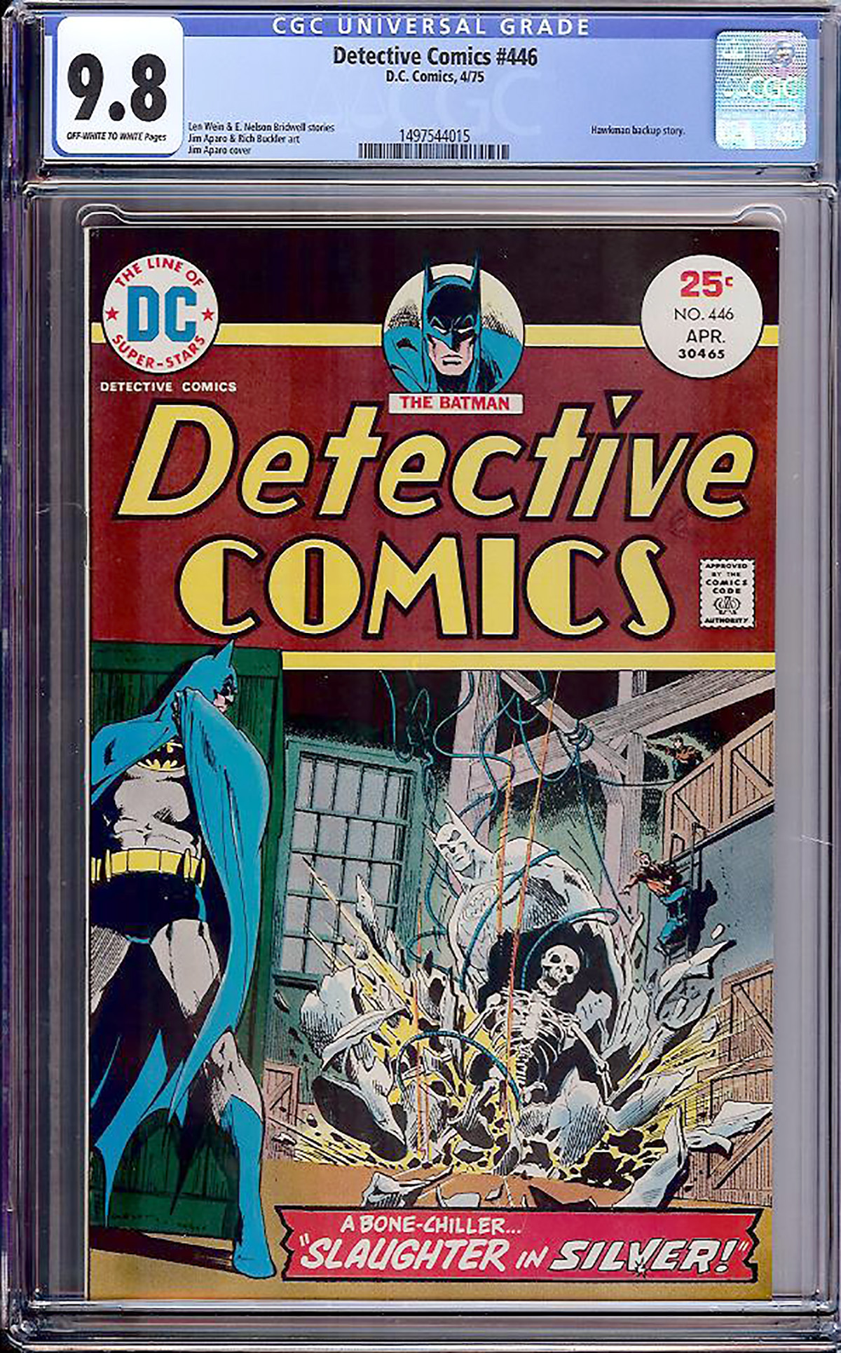 Detective Comics #446 CGC 9.8 ow/w