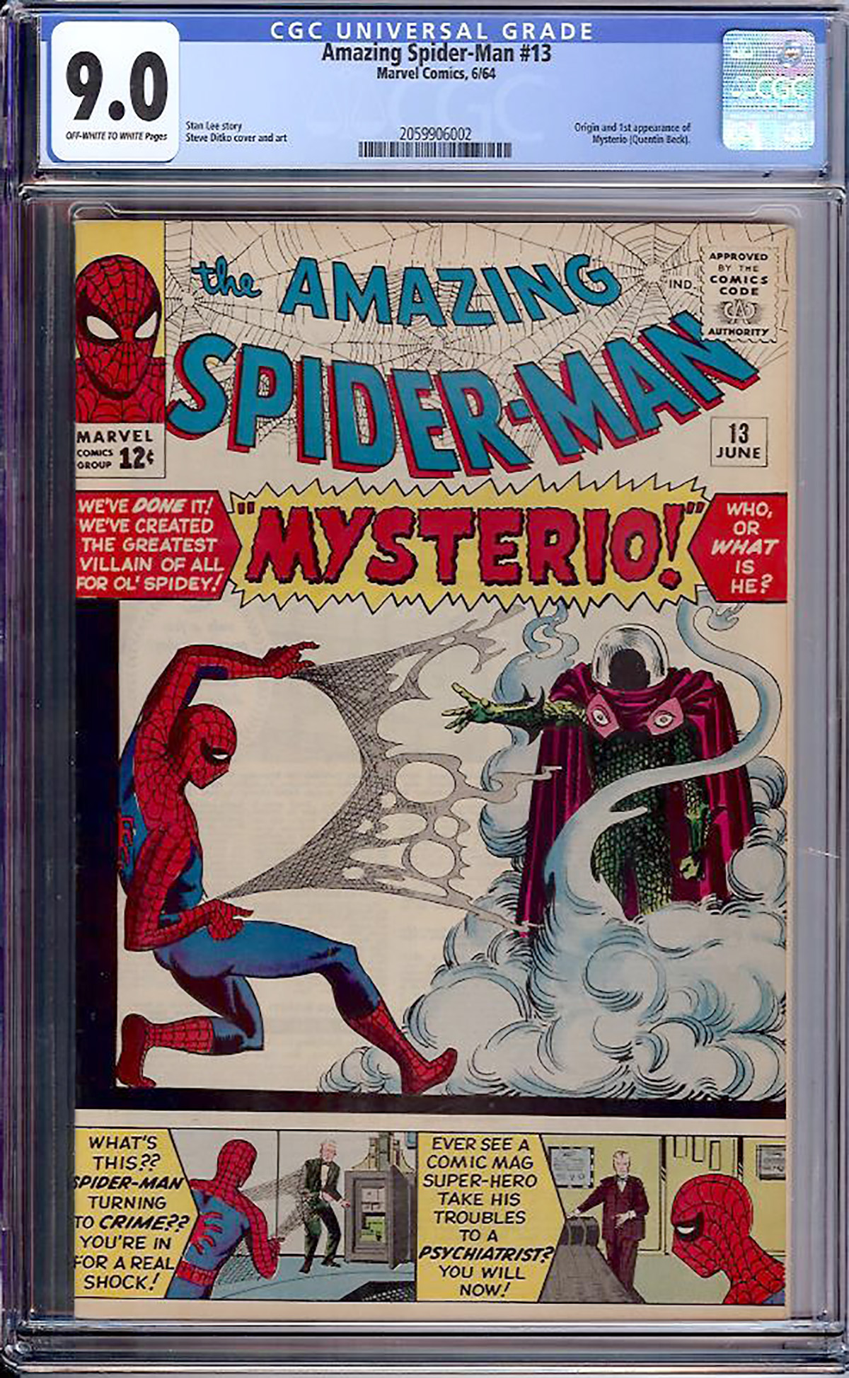 Amazing Spider-Man #13 CGC 9.0 ow/w