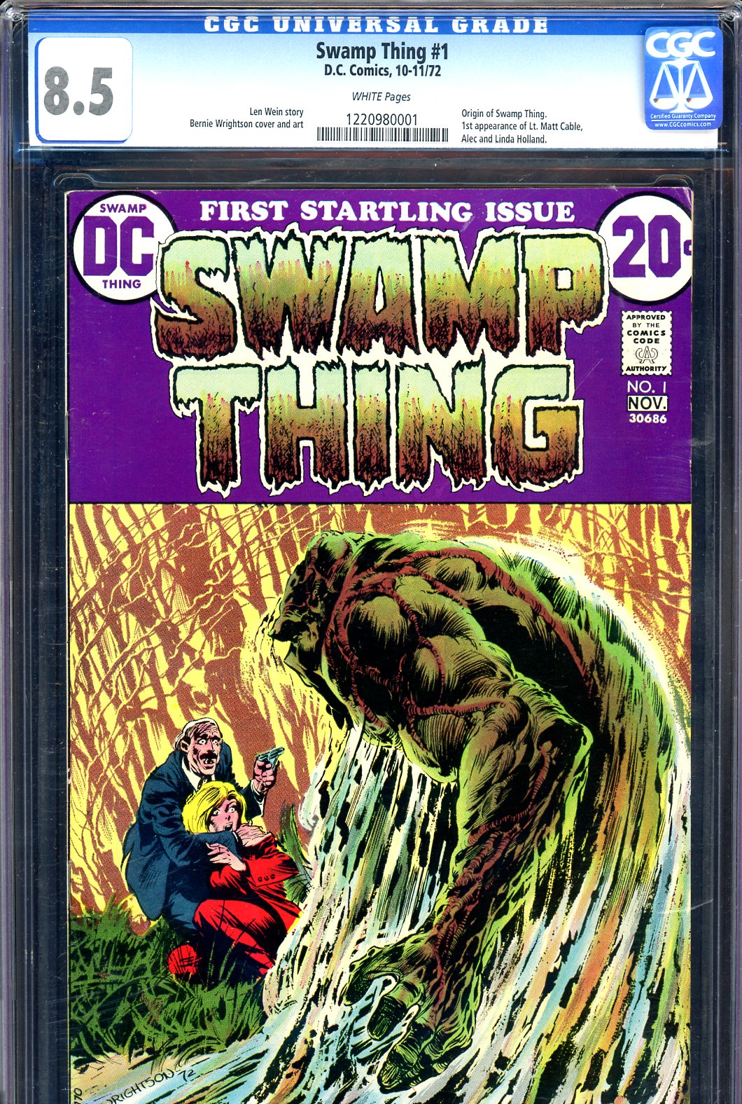Swamp Thing #1 CGC 8.5 w
