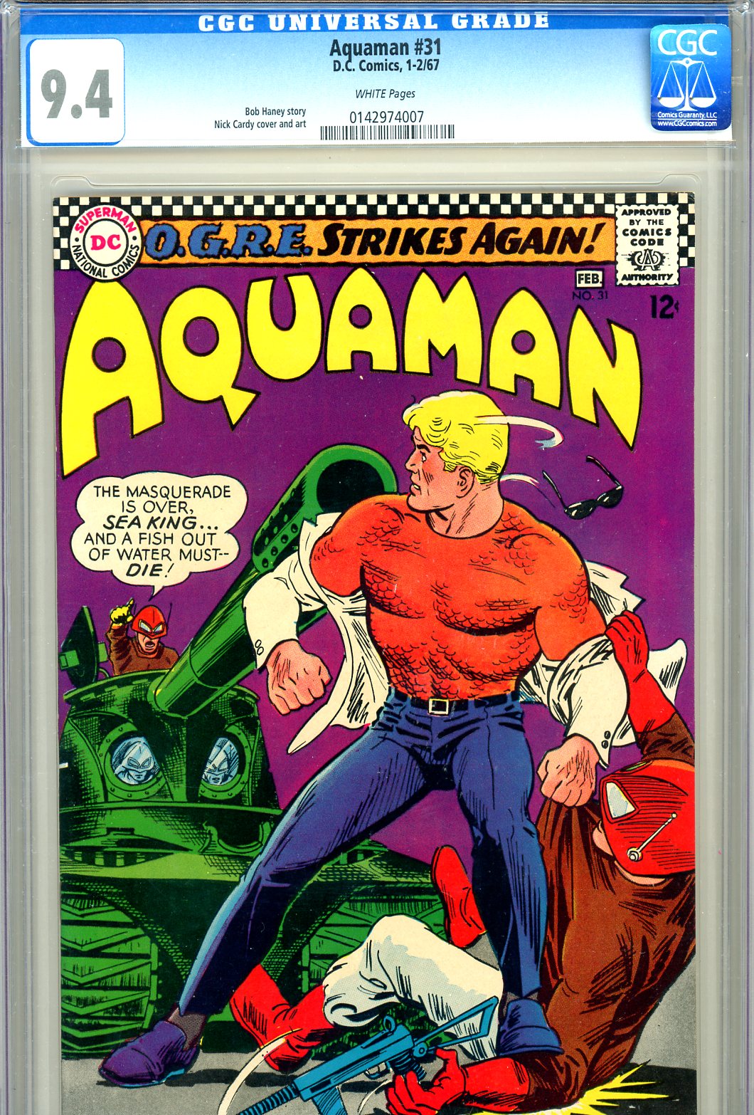 Aquaman #31 CGC 9.4 w