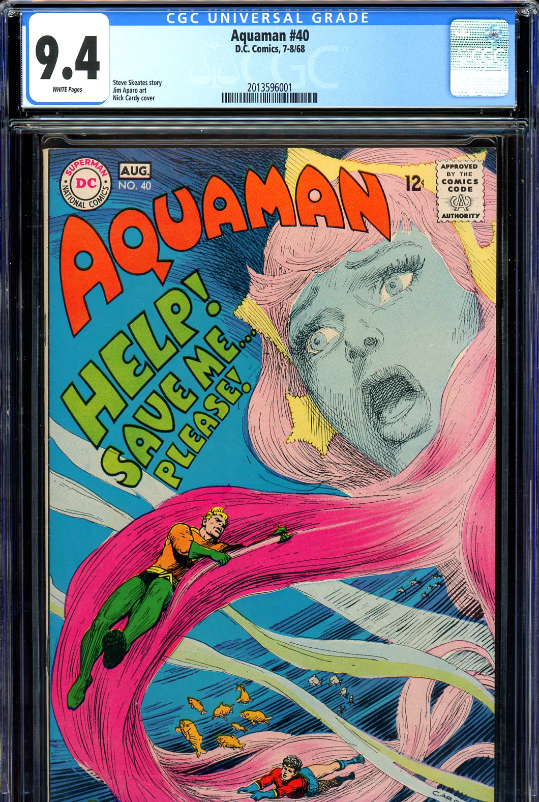 Aquaman #40 CGC 9.4 w