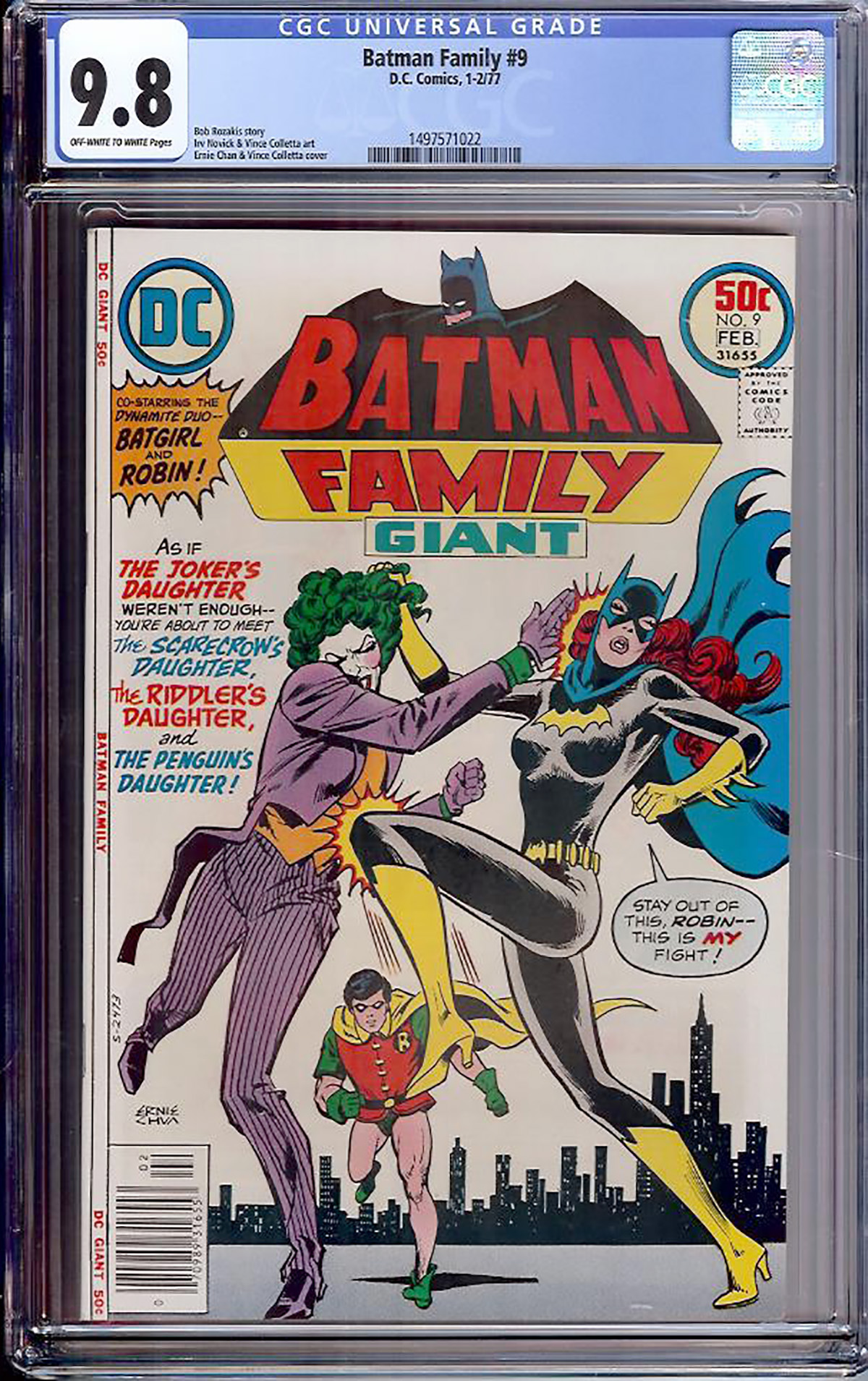 Batman Family #9 CGC 9.8 ow/w