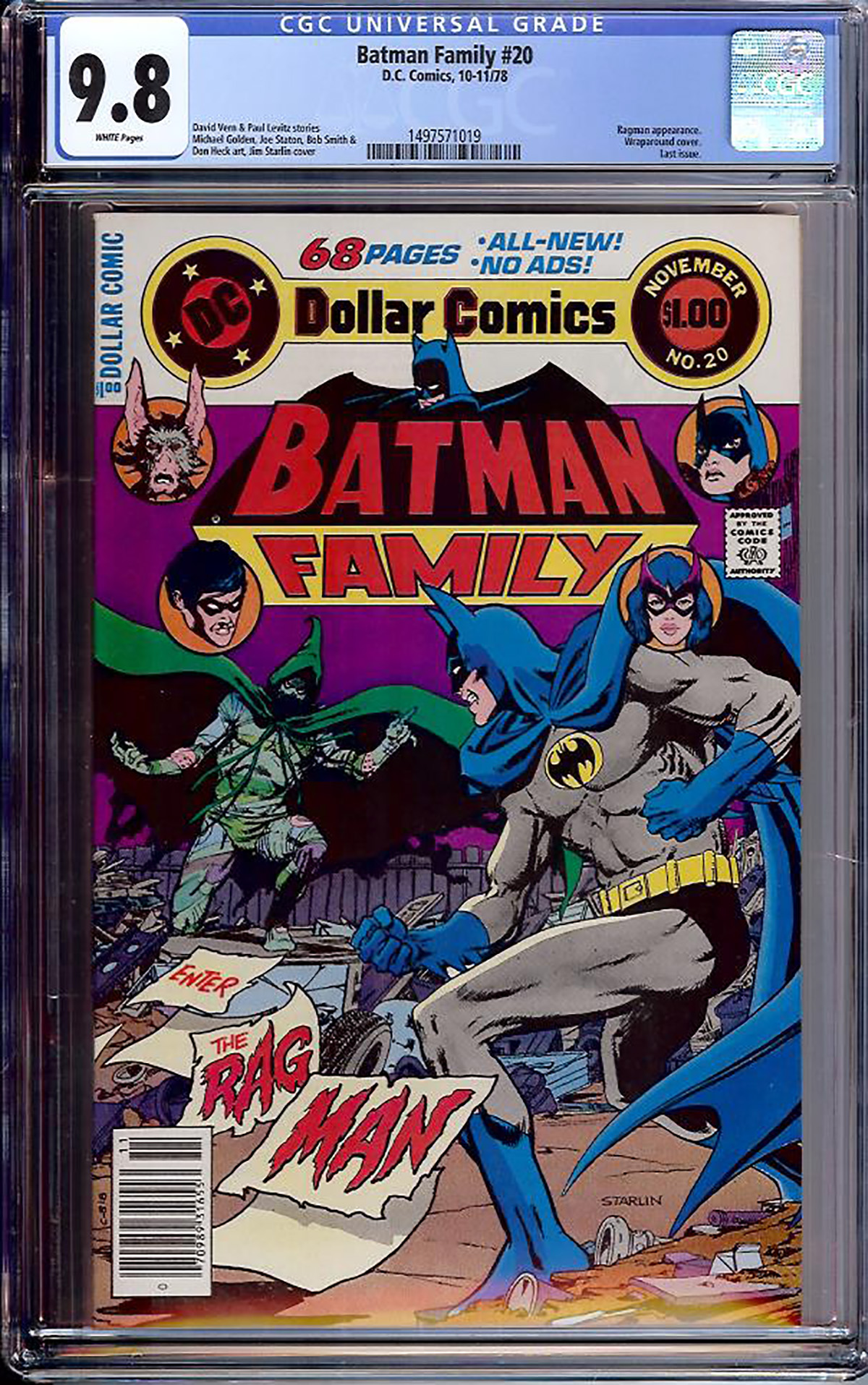 Batman Family #20 CGC 9.8 w