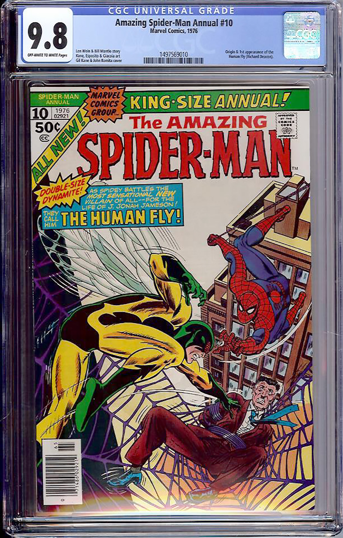 Amazing Spider-Man Annual #10 CGC 9.8 ow/w