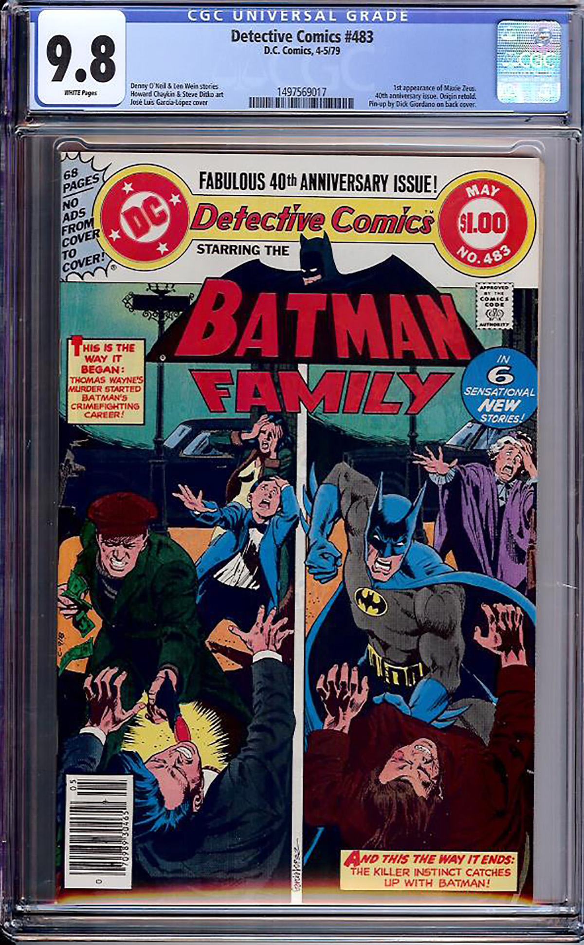 Detective Comics #483 CGC 9.8 w