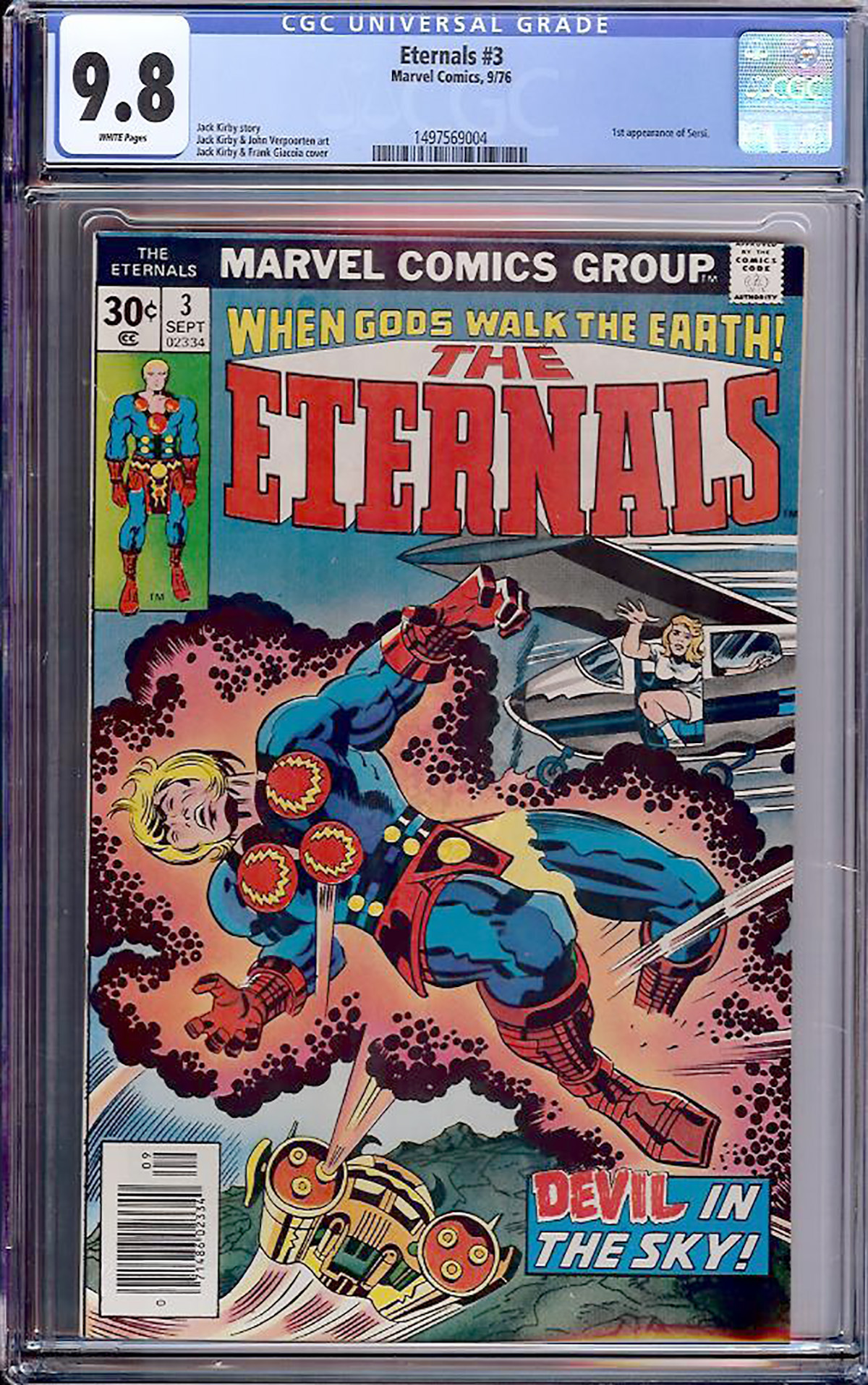 Eternals #3 CGC 9.8 w