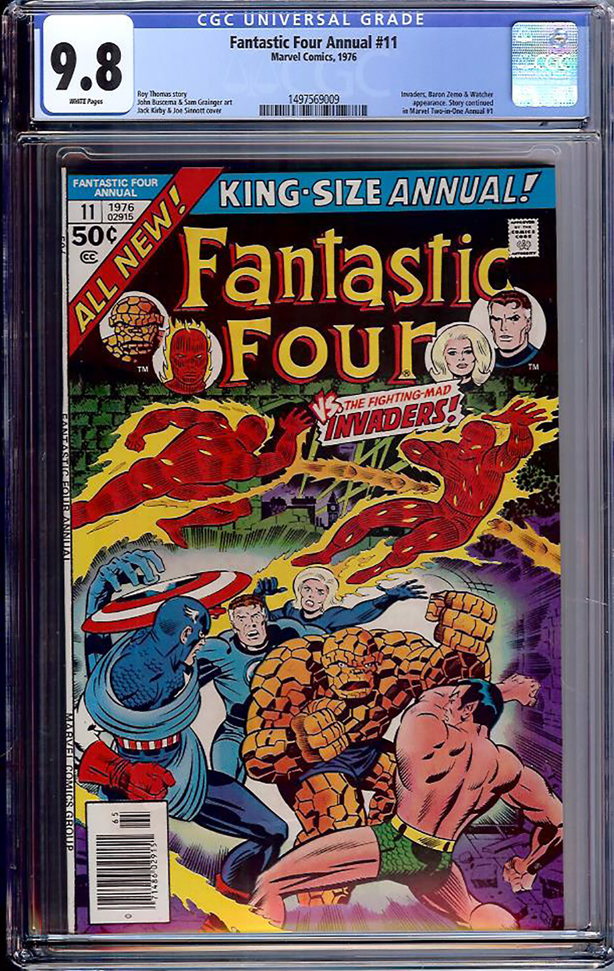 Fantastic Four Annual #11 CGC 9.8 w