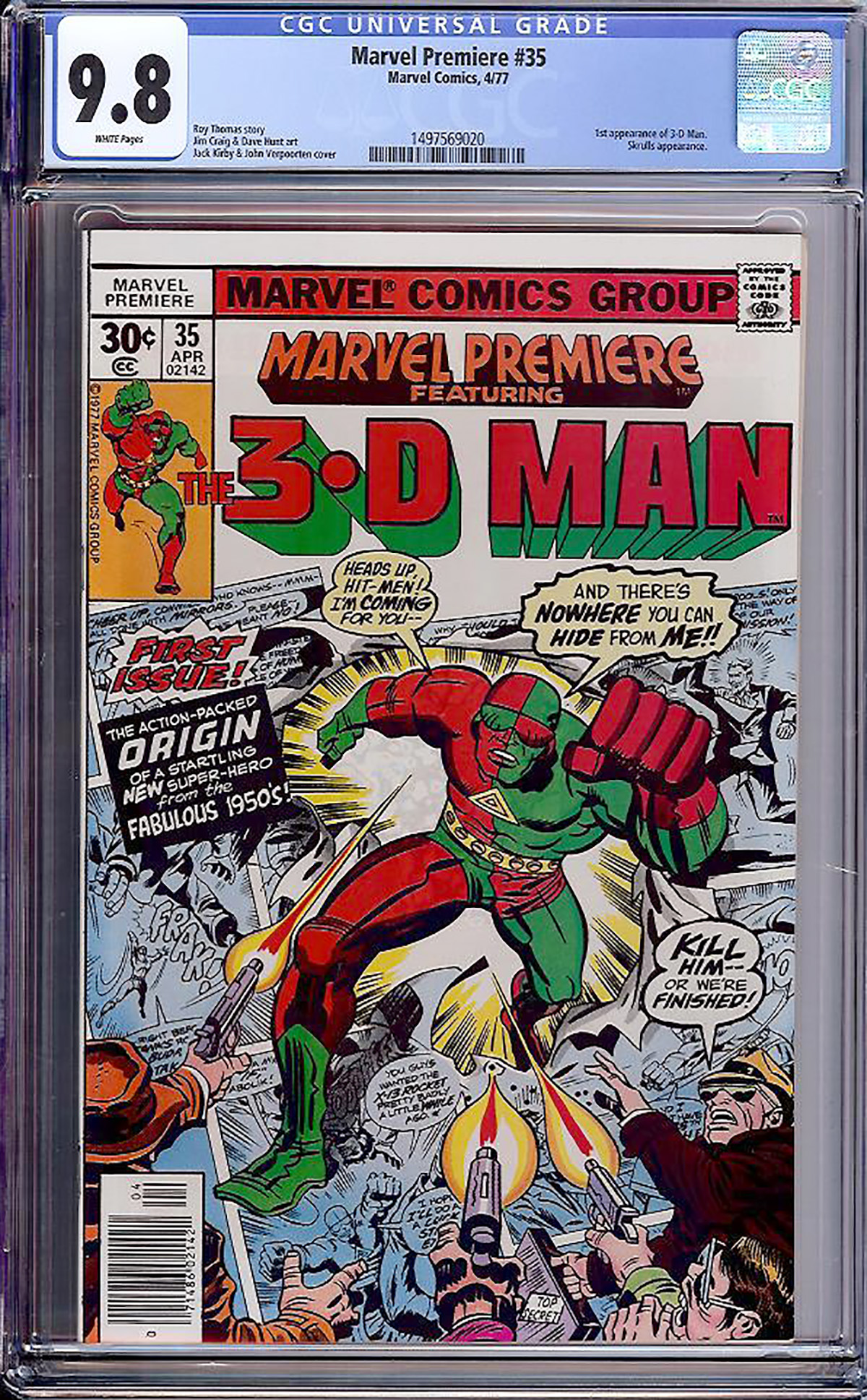 Marvel Premiere #35 CGC 9.8 w