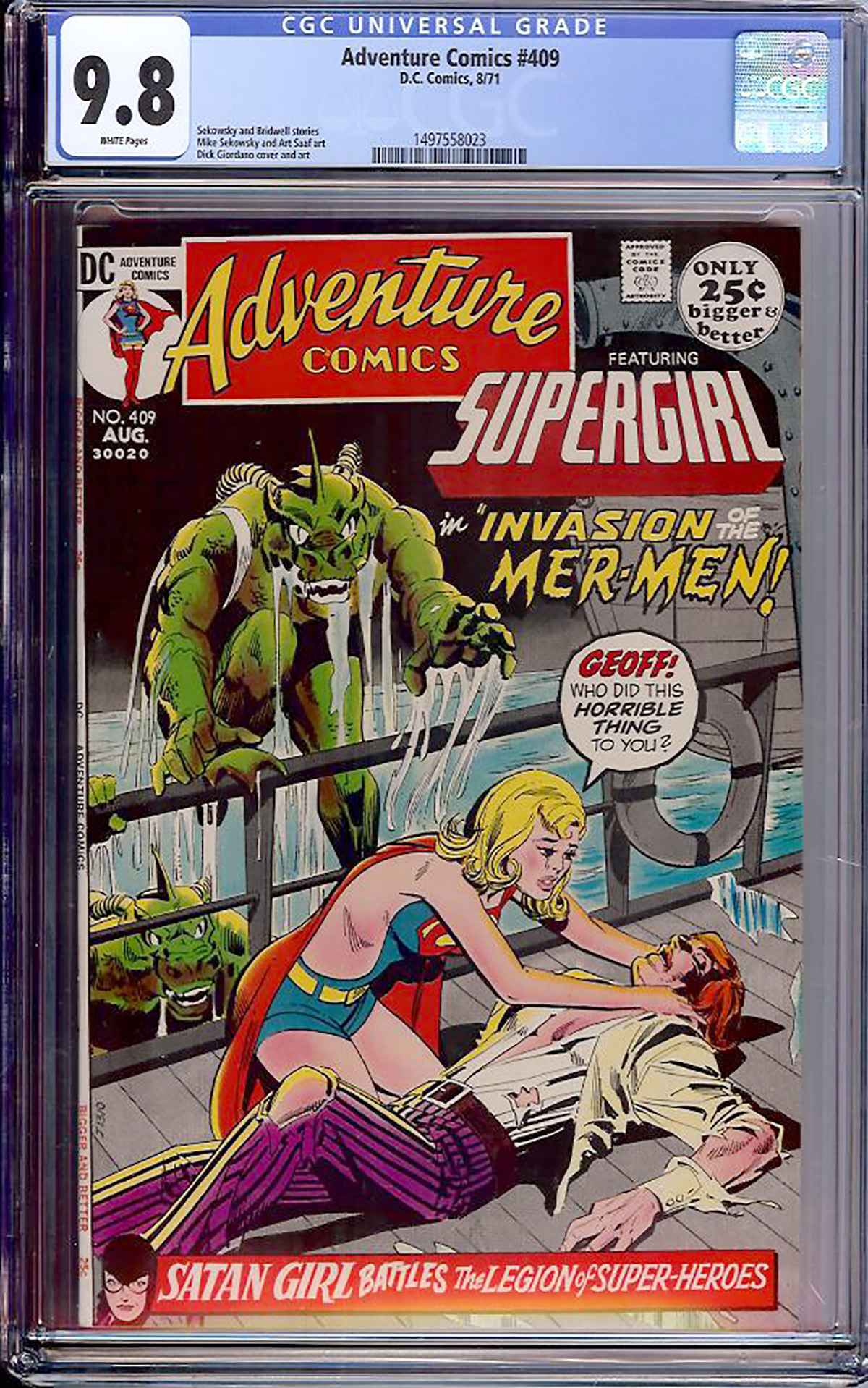 Adventure Comics #409 CGC 9.8 w