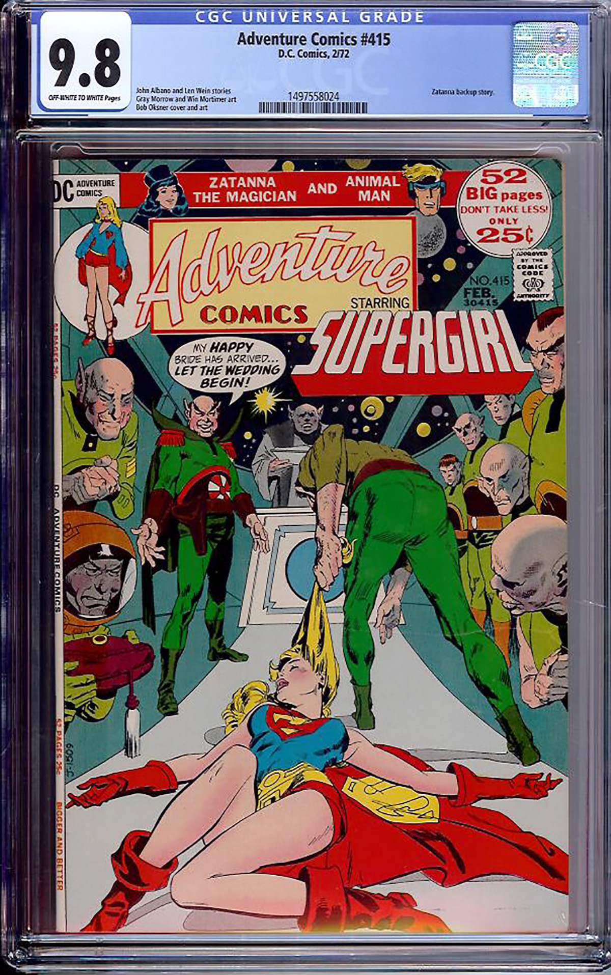 Adventure Comics #415 CGC 9.8 ow/w