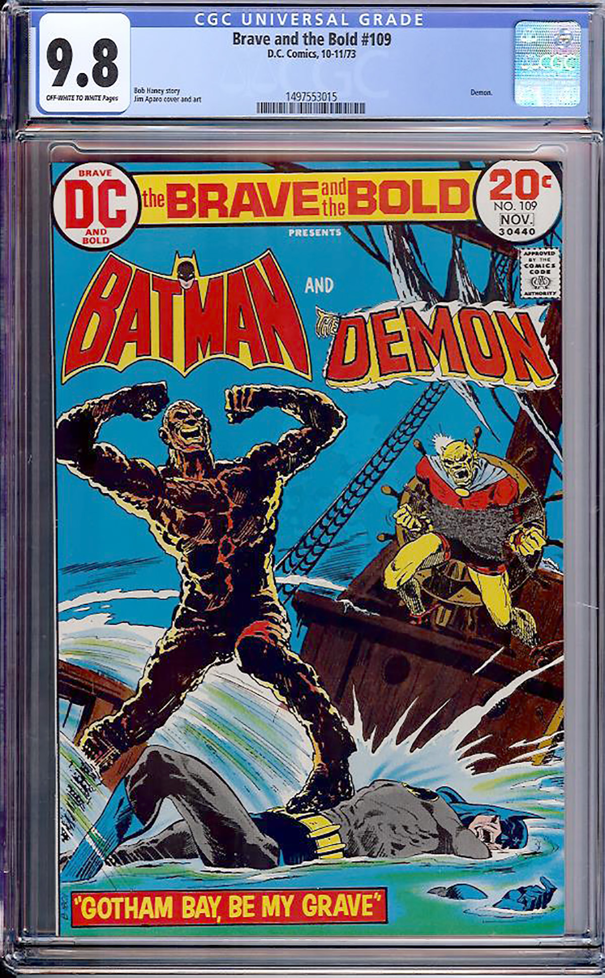 Brave and the Bold #109 CGC 9.8 ow/w