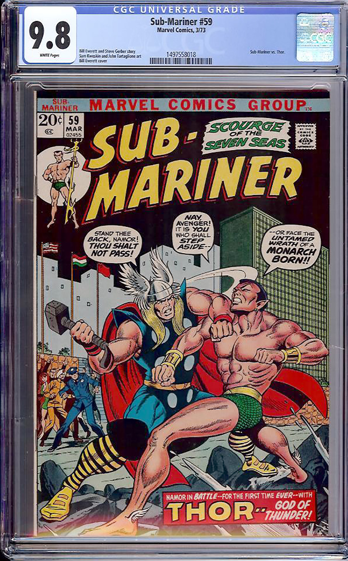 Sub-Mariner #59 CGC 9.8 w