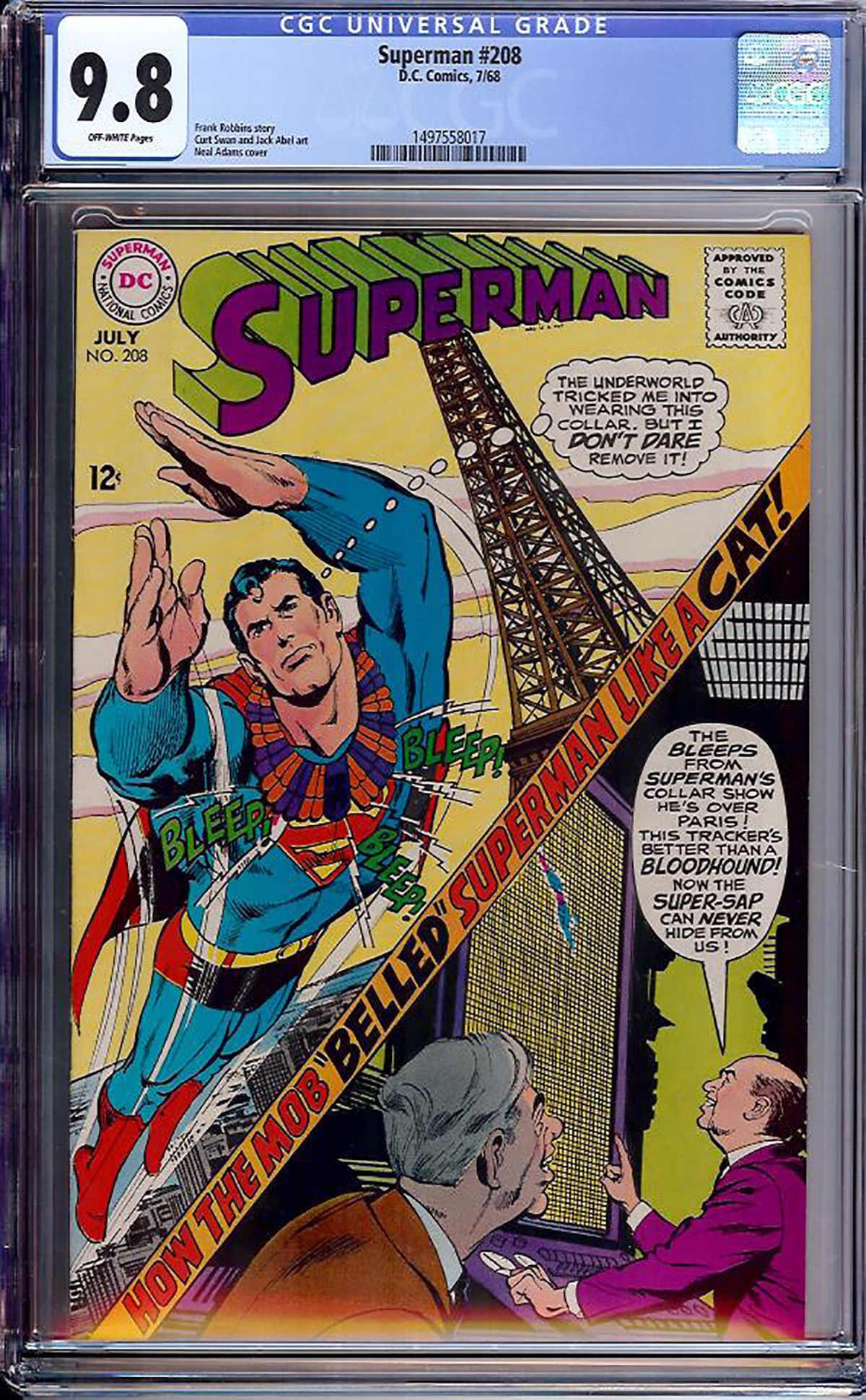 Superman #208 CGC 9.8 ow