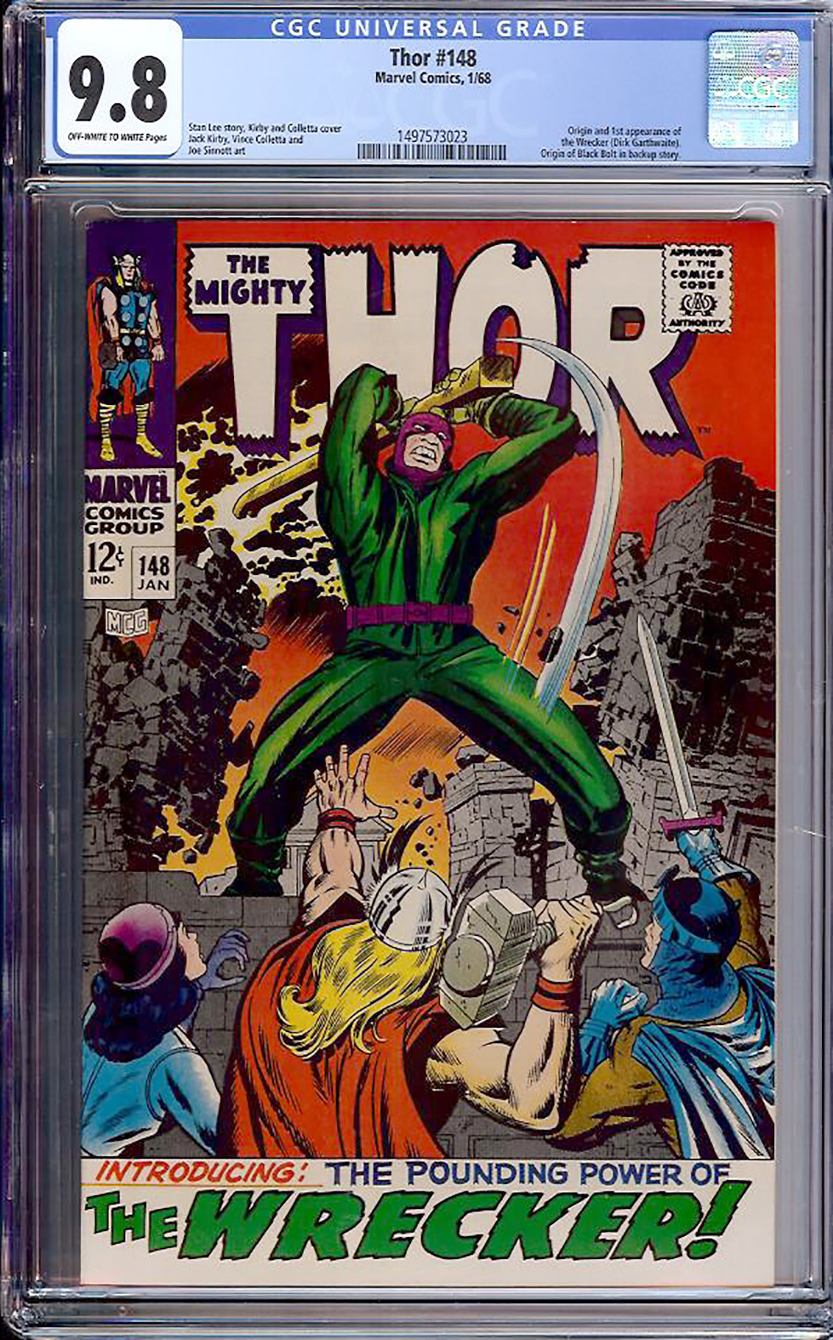 Thor #148 CGC 9.8 ow/w