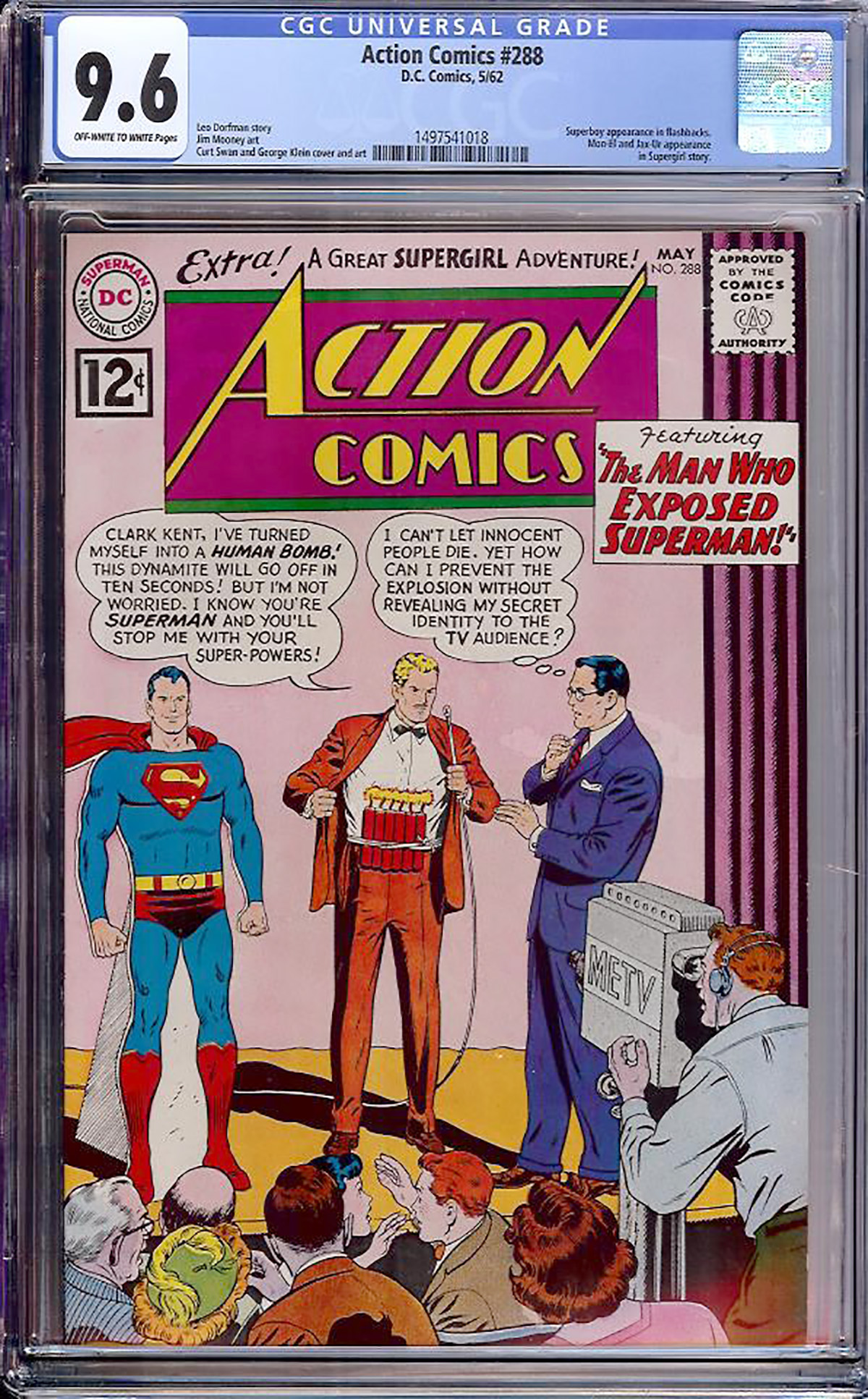Action Comics #288 CGC 9.6 ow/w