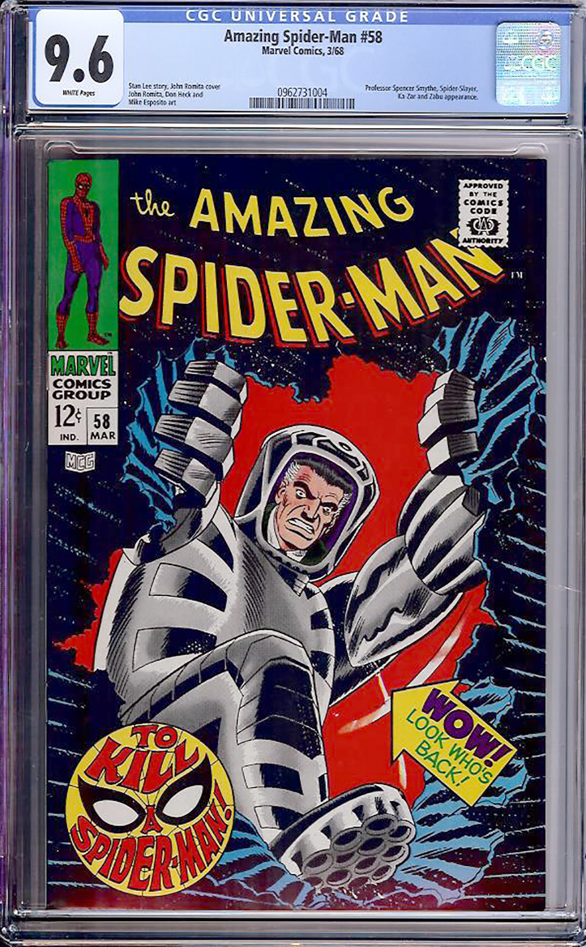 Amazing Spider-Man #58 CGC 9.6 w