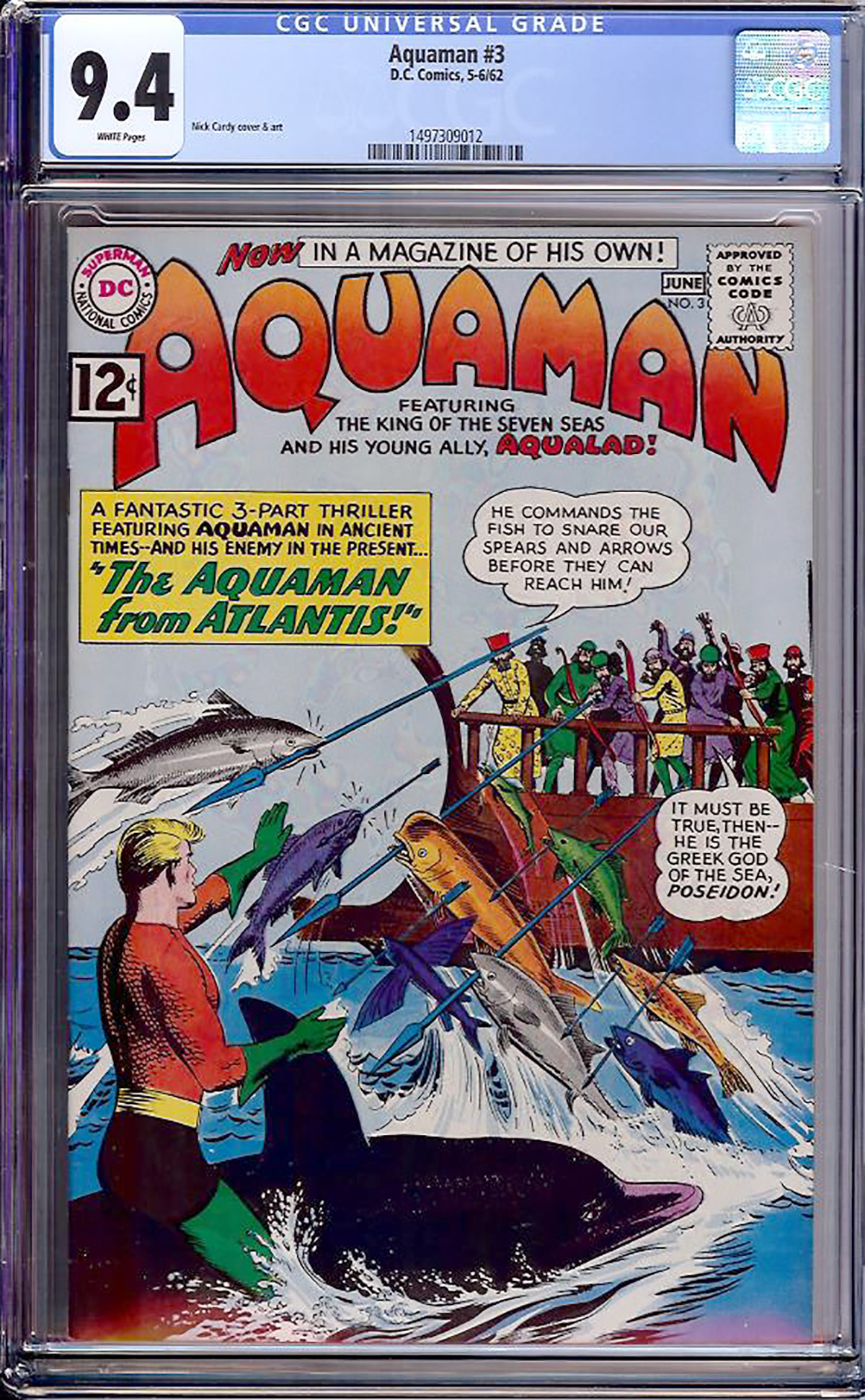 Aquaman #3 CGC 9.4 w