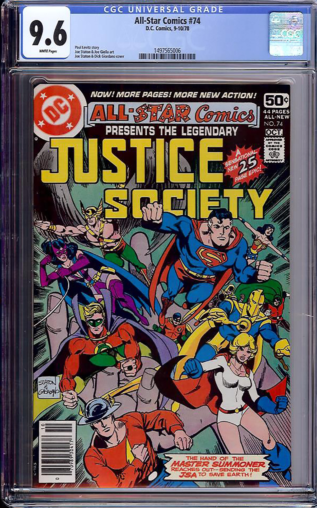 All-Star Comics #74 CGC 9.6 w