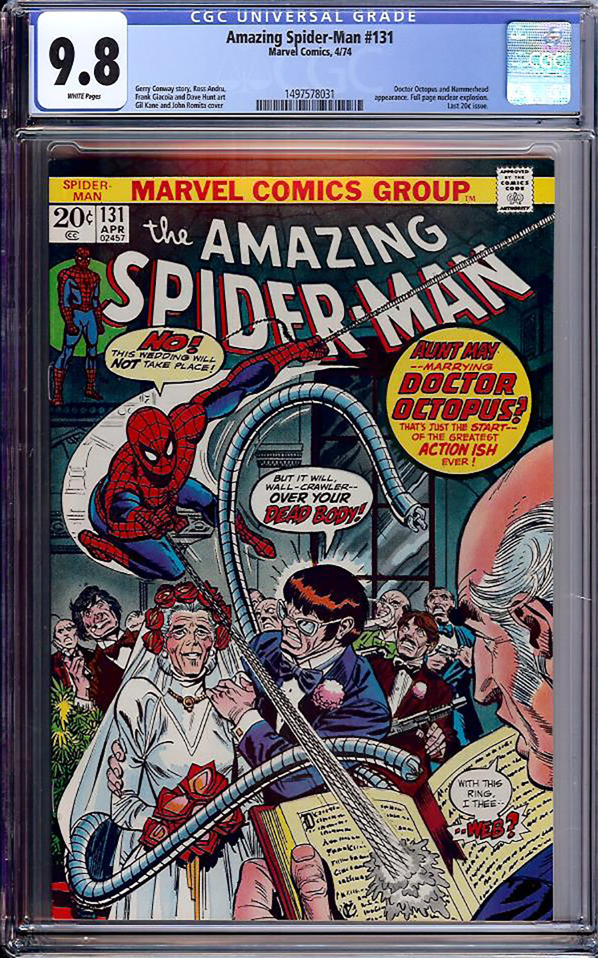 Amazing Spider-Man #131 CGC 9.8 w