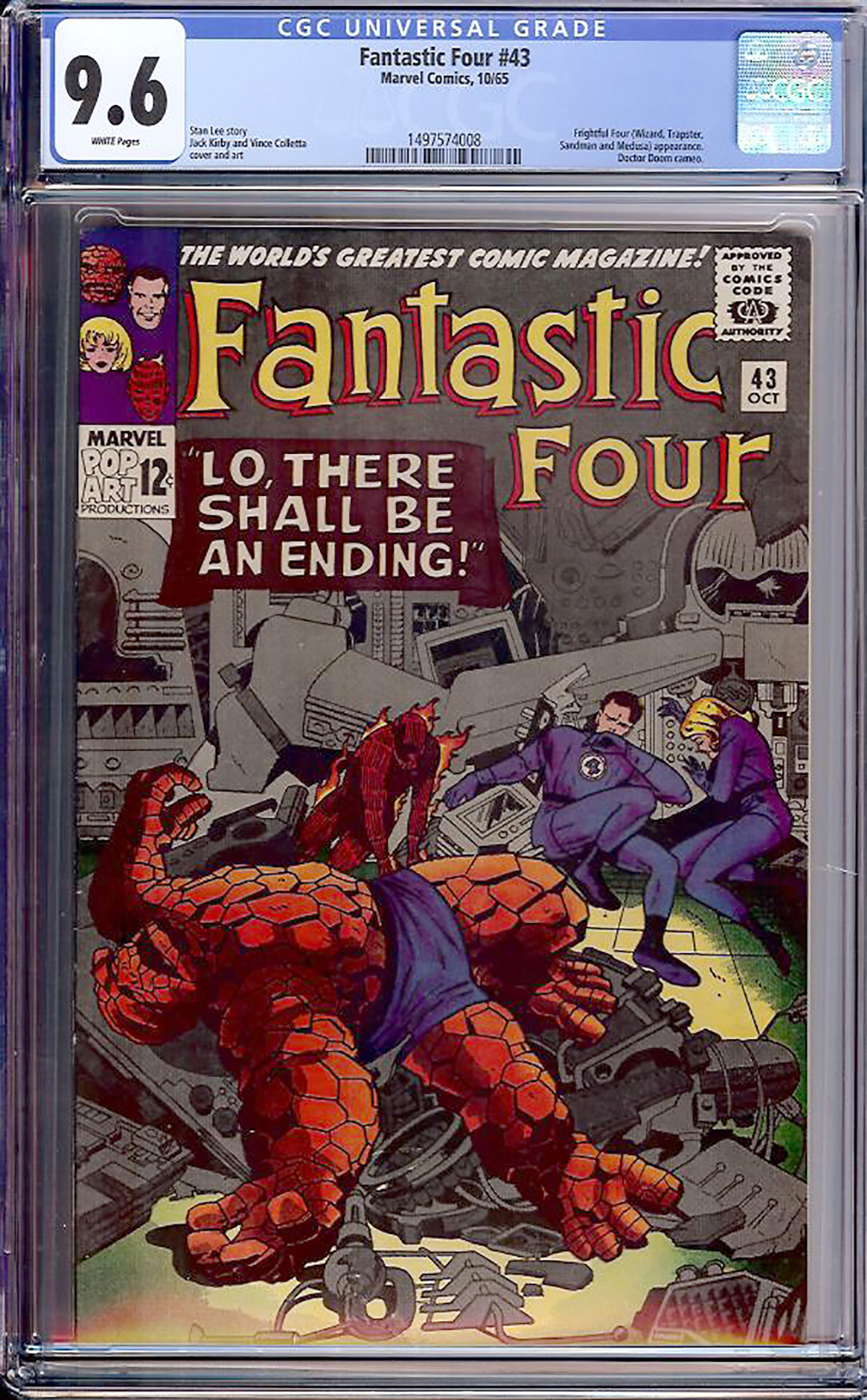 Fantastic Four #43 CGC 9.6 w