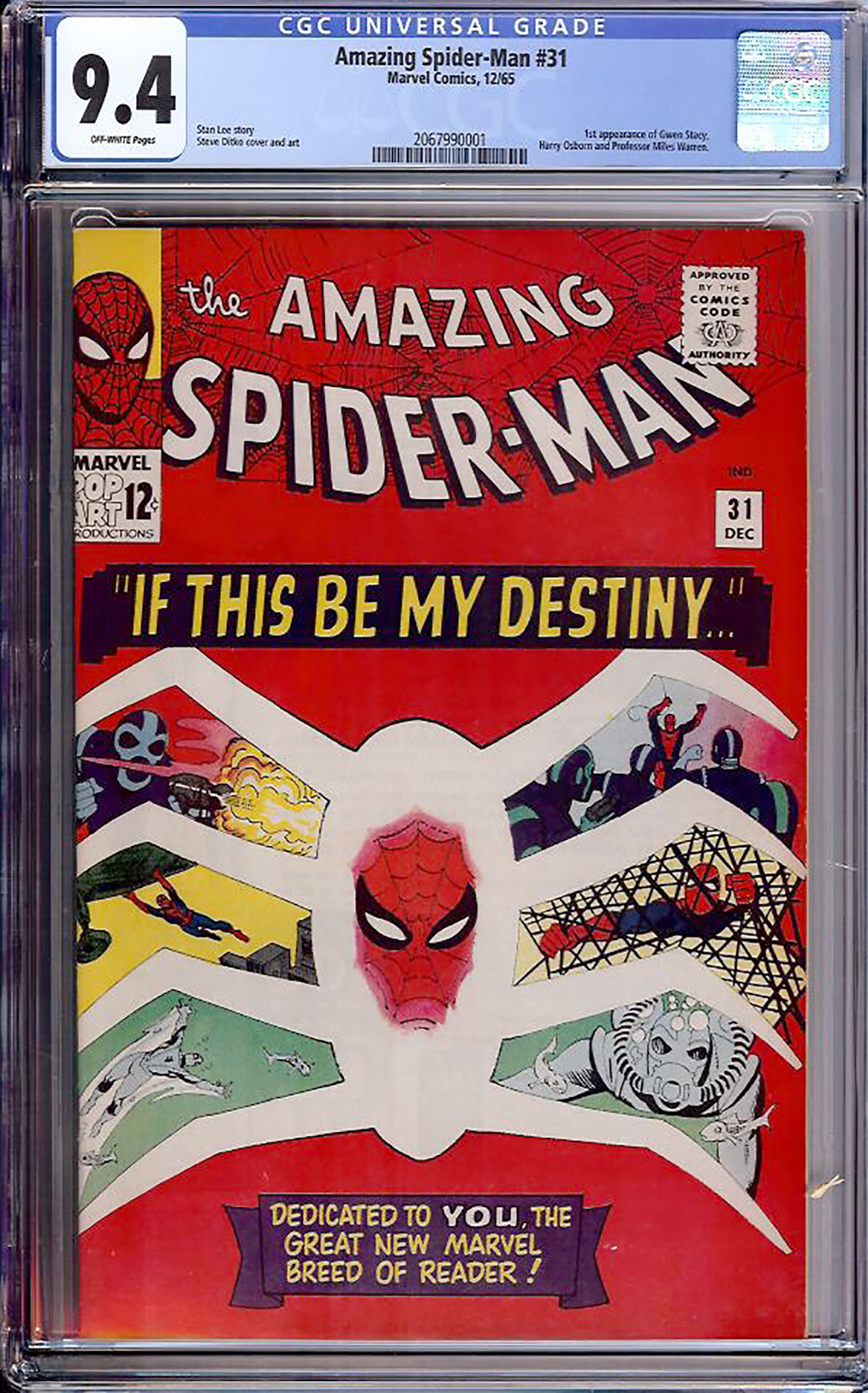 Amazing Spider-Man #31 CGC 9.4 ow