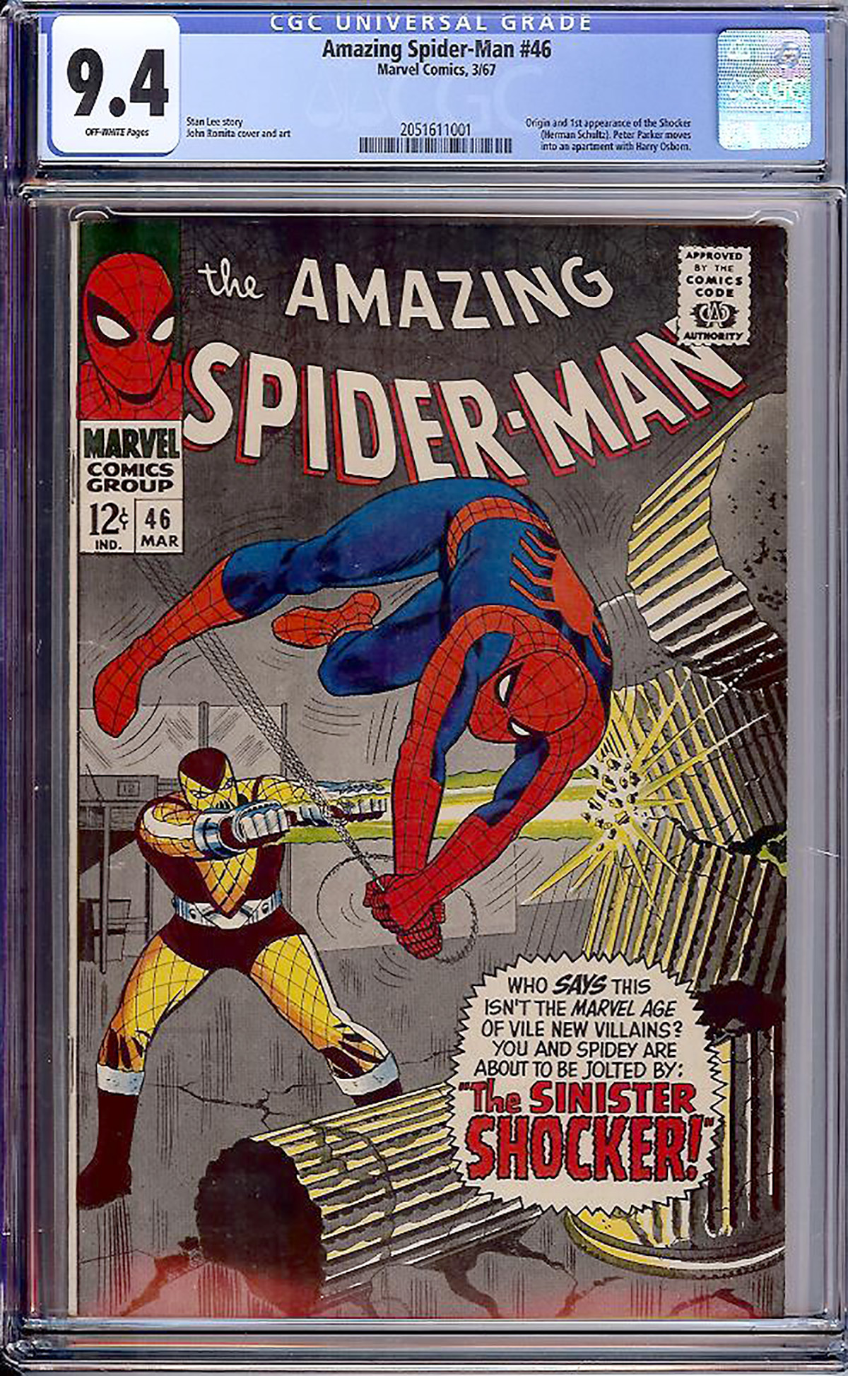 Amazing Spider-Man #46 CGC 9.4 ow