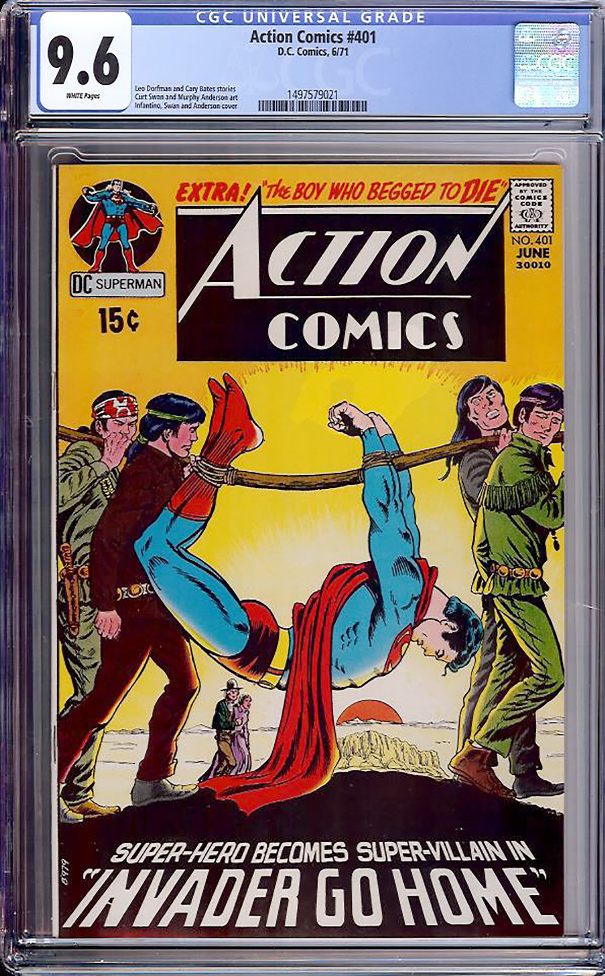 Action Comics #401 CGC 9.6 w