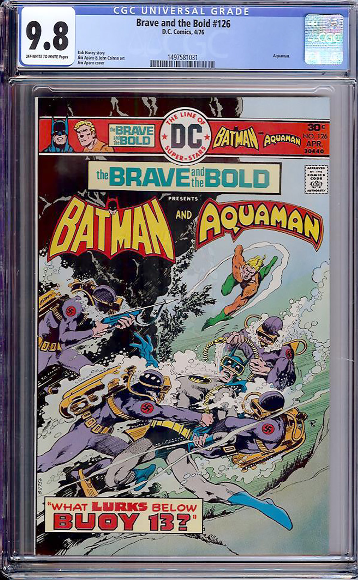 Brave and the Bold #126 CGC 9.8 ow/w