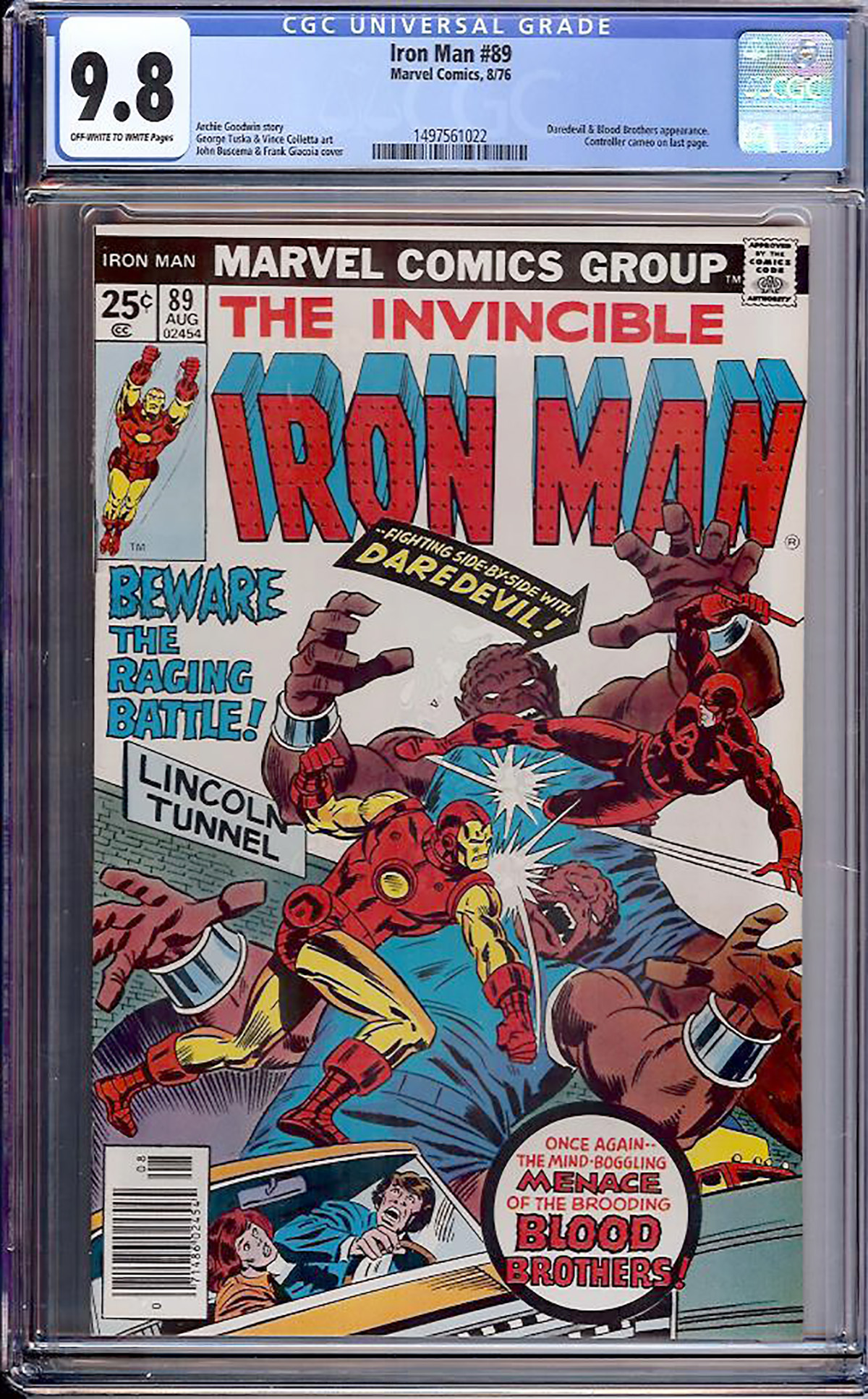 Iron Man #89 CGC 9.8 ow/w