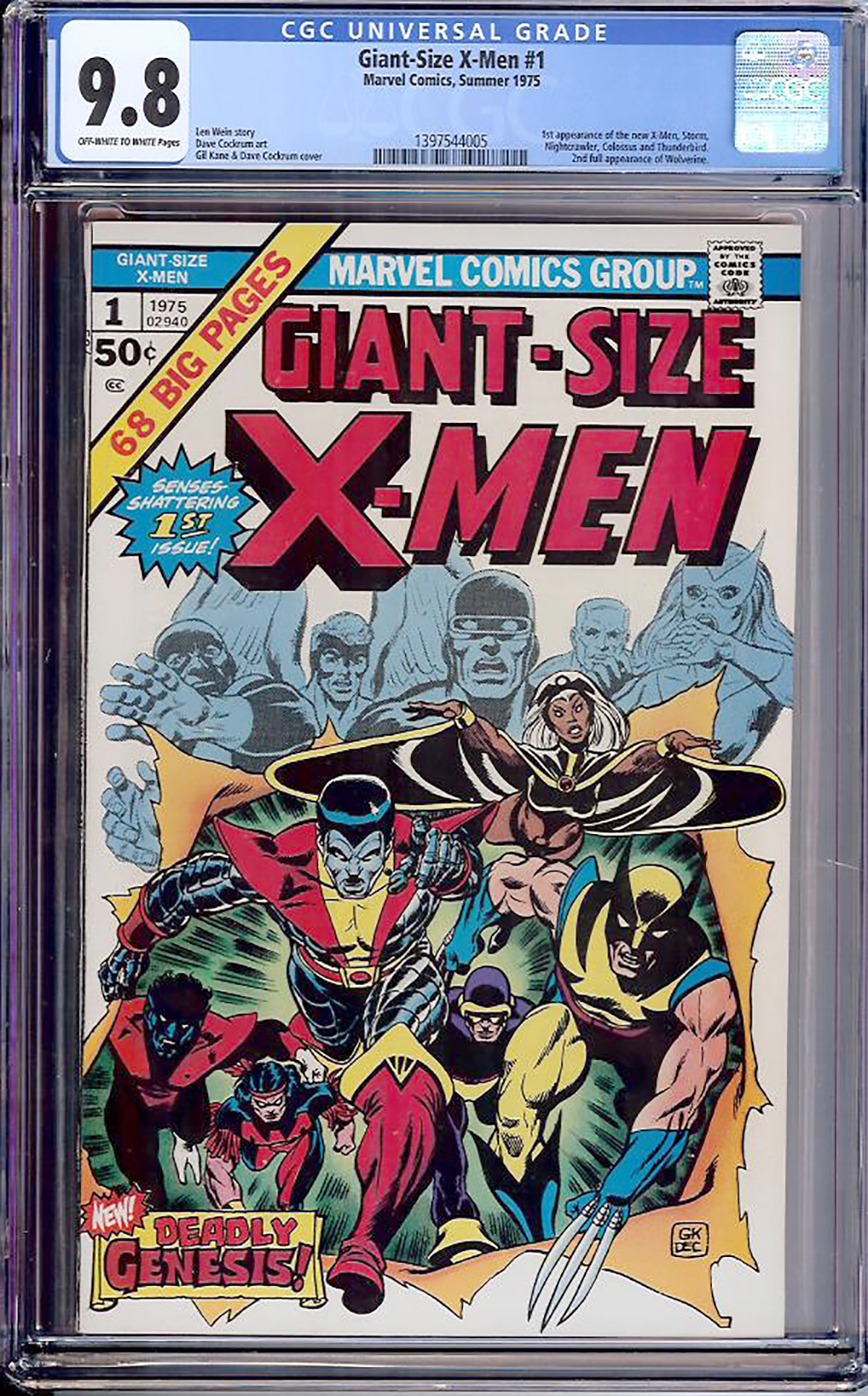 Giant-Size X-Men #1 CGC 9.8 ow/w