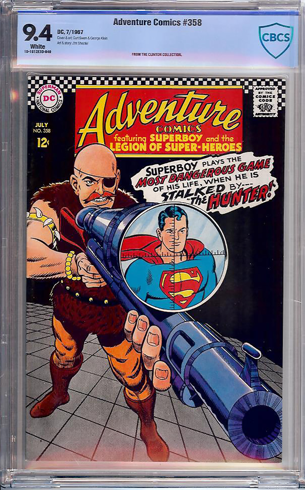 Adventure Comics #358 CBCS 9.4 w
